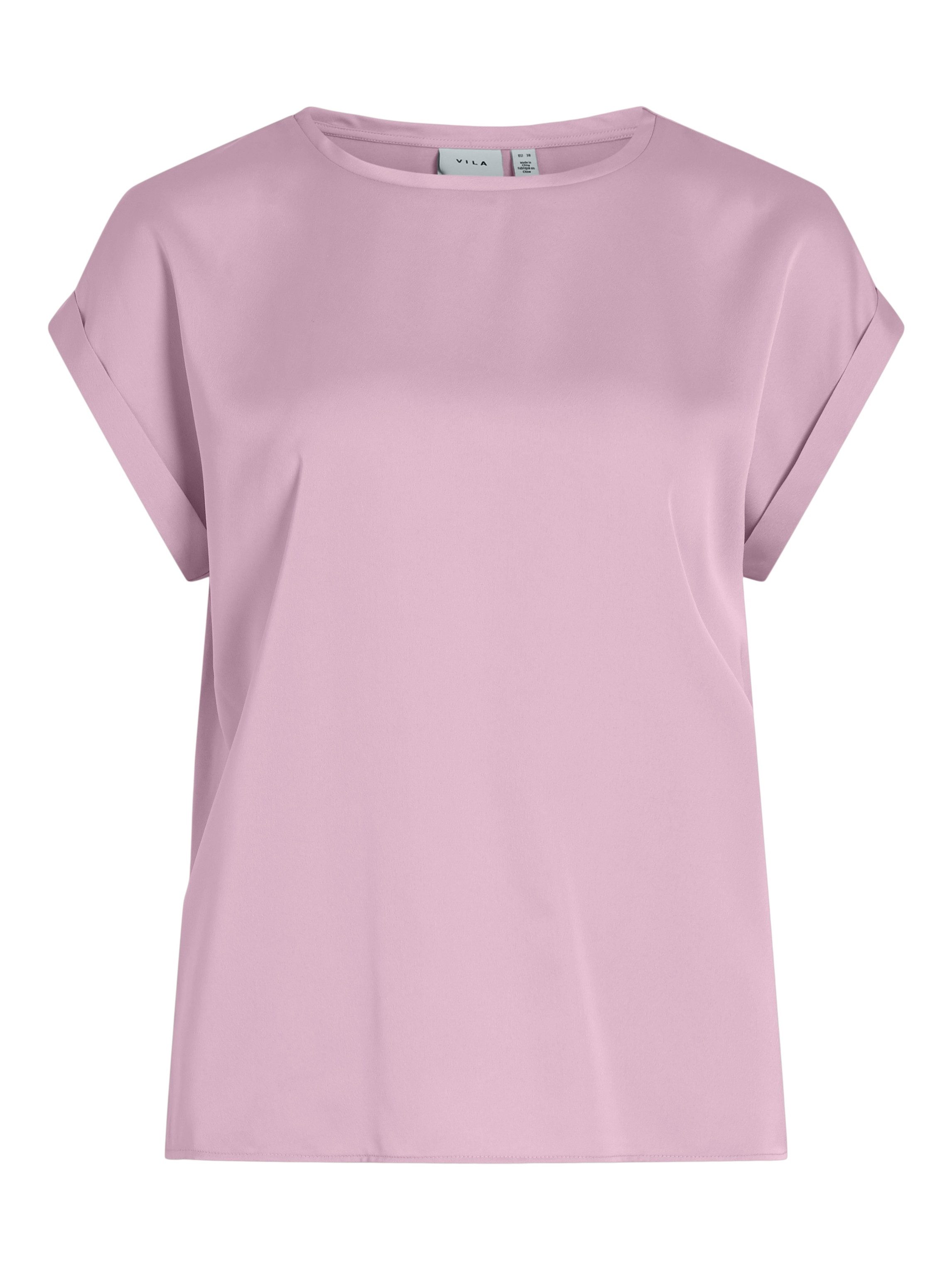 Vila Shirt met korte mouwen VIELLETTE S S SATIN TOP NOOS