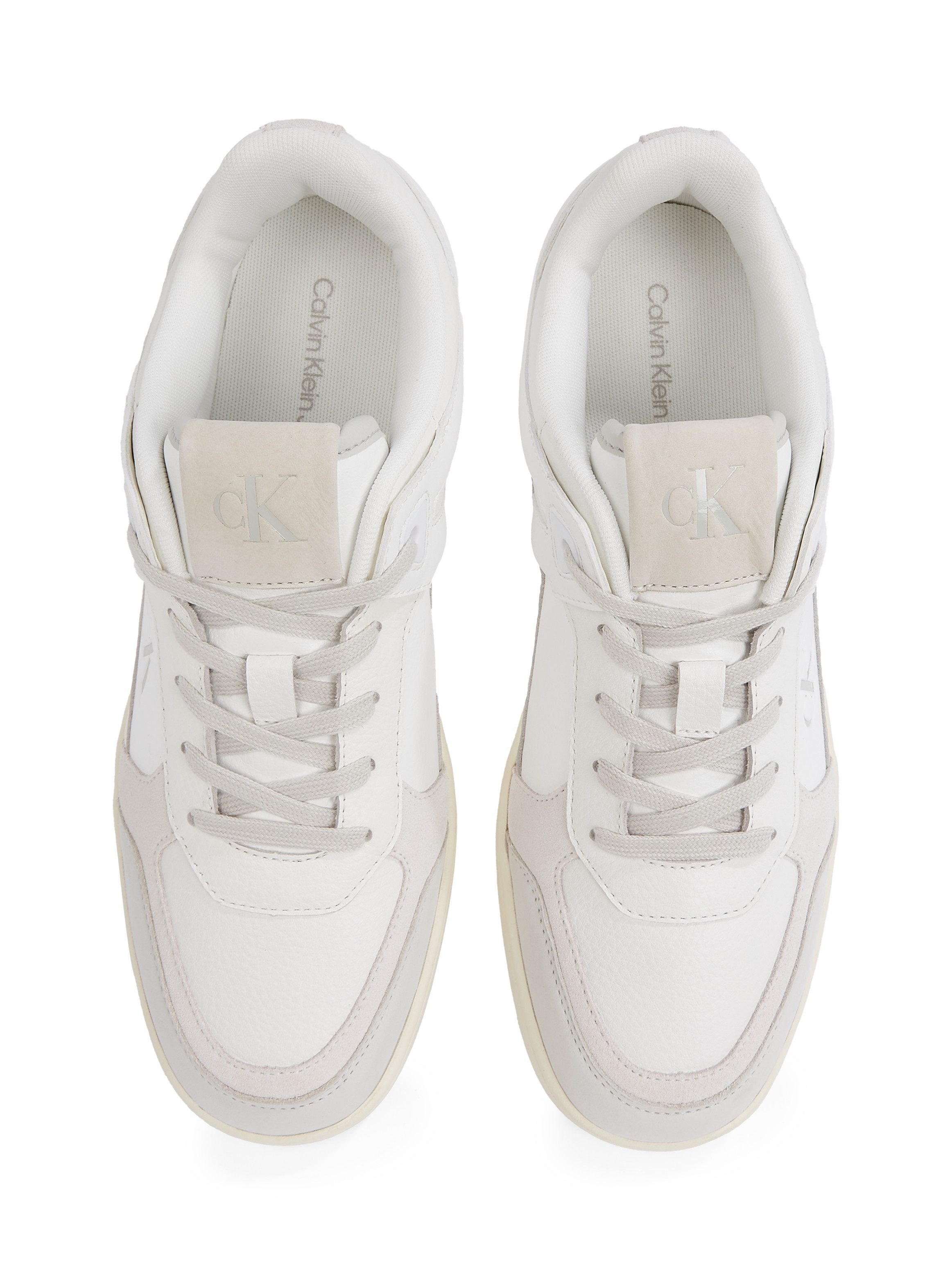 Calvin Klein Sneakers BASKET CUP LOW LACEUP LTH MIX , basket-sneaker, veterschoen, halfschoen, vrijetijdsschoen met ck-logo