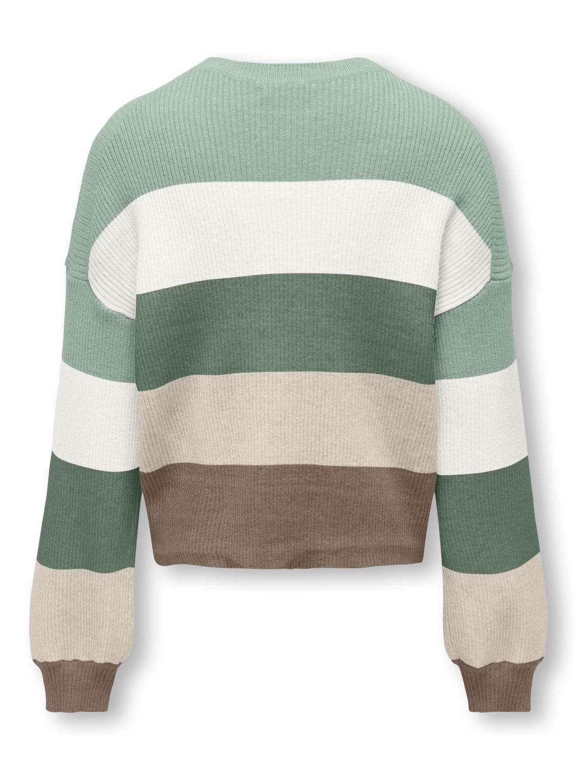 KIDS ONLY Gebreide trui KOGSANDY L/S STRIPE PULLOVER KNT NOOS