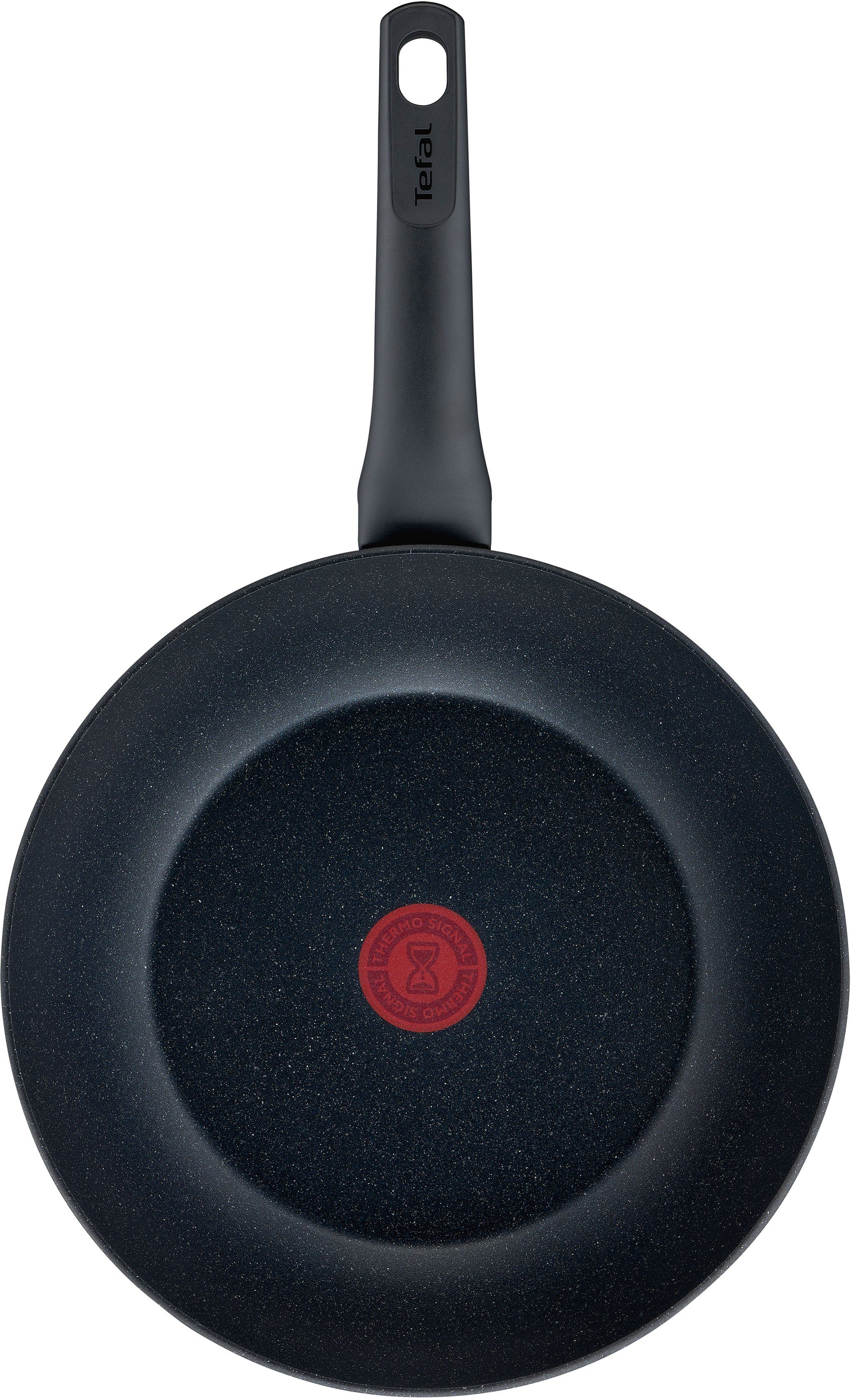 Tefal Wok Black stone Aluminium, Mineralia anti-aanbak, thermo-signaal, voor alle kookplaten, inductie (1-delig)