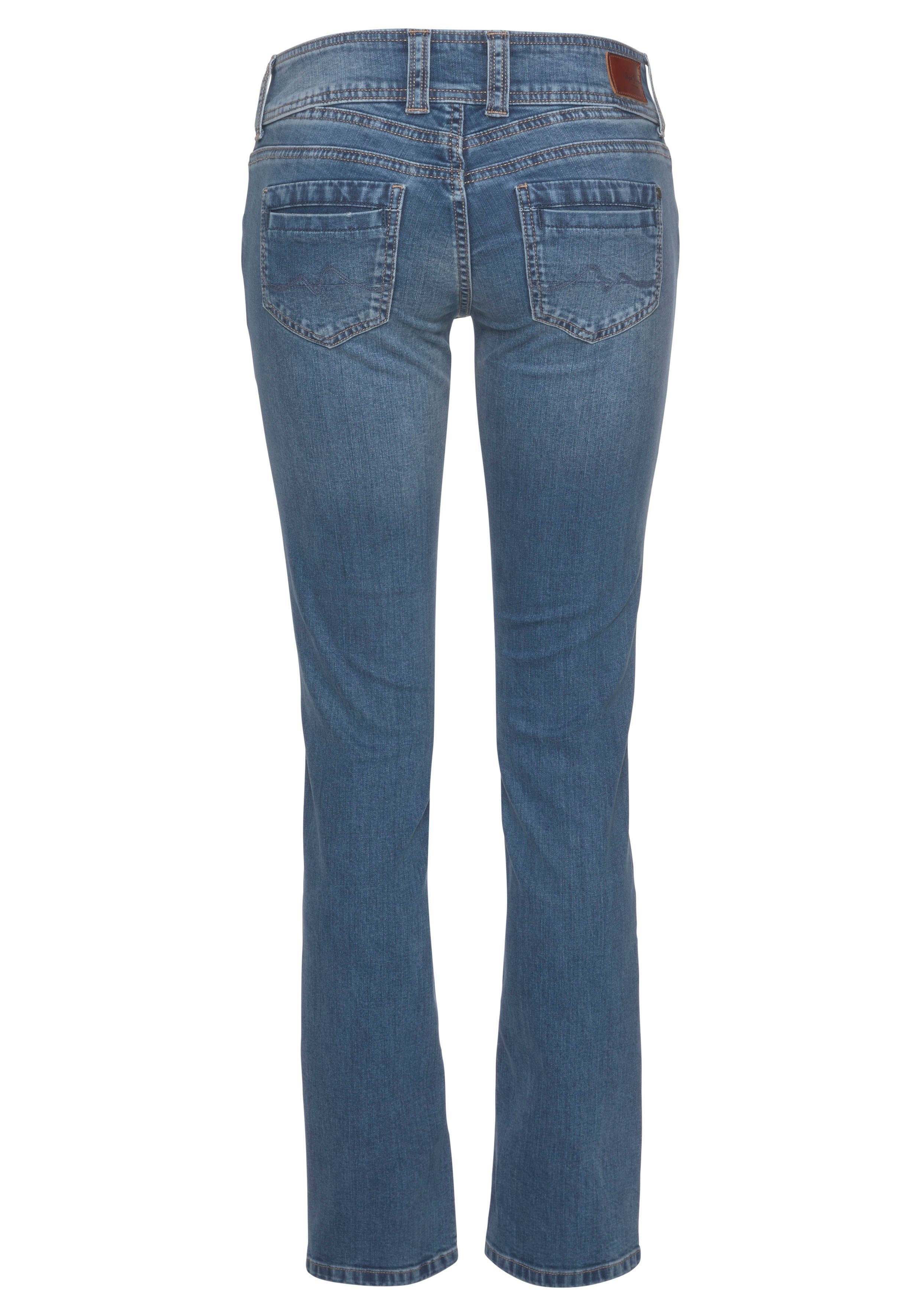 Pepe Jeans Straight jeans GEN in mooie kwaliteit met rechte pijpen en dubbele knoop