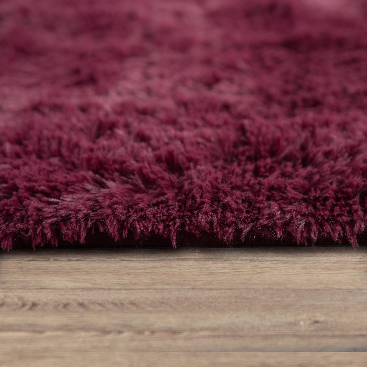 Paco Home Hoogpolig vloerkleed Silky 591 Unikleurig, bijzonder zacht en behaaglijk