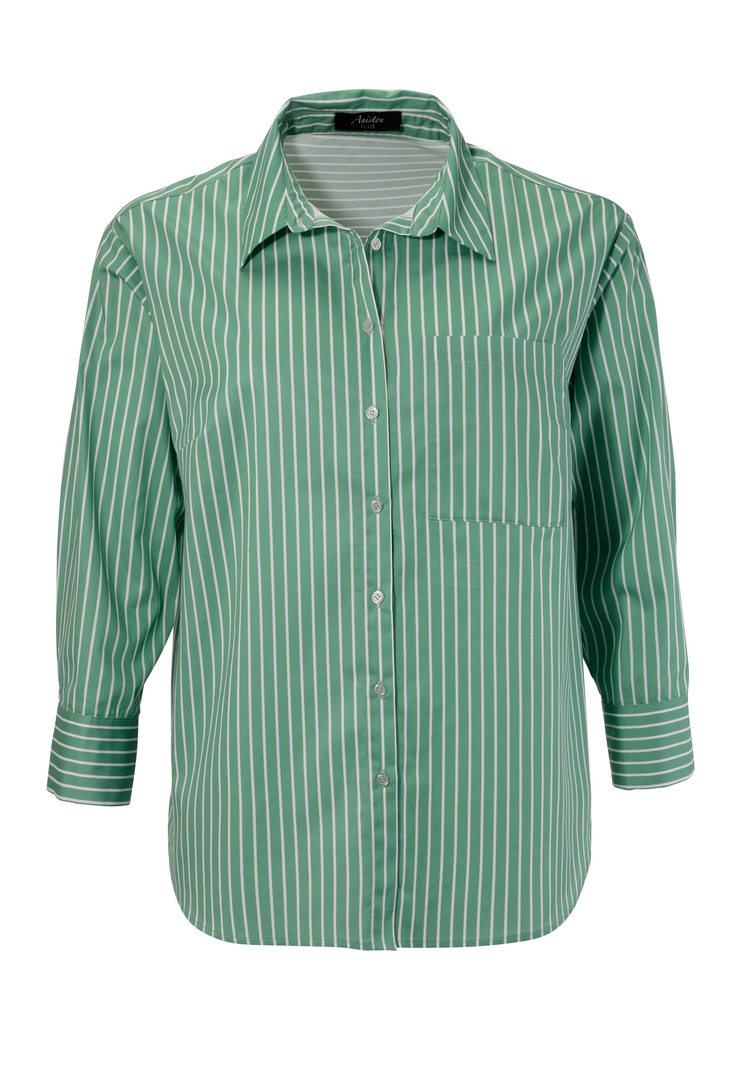 Aniston PLUS Overhemdblouse in 2 verschillende streepdesigns - nieuwe collectie