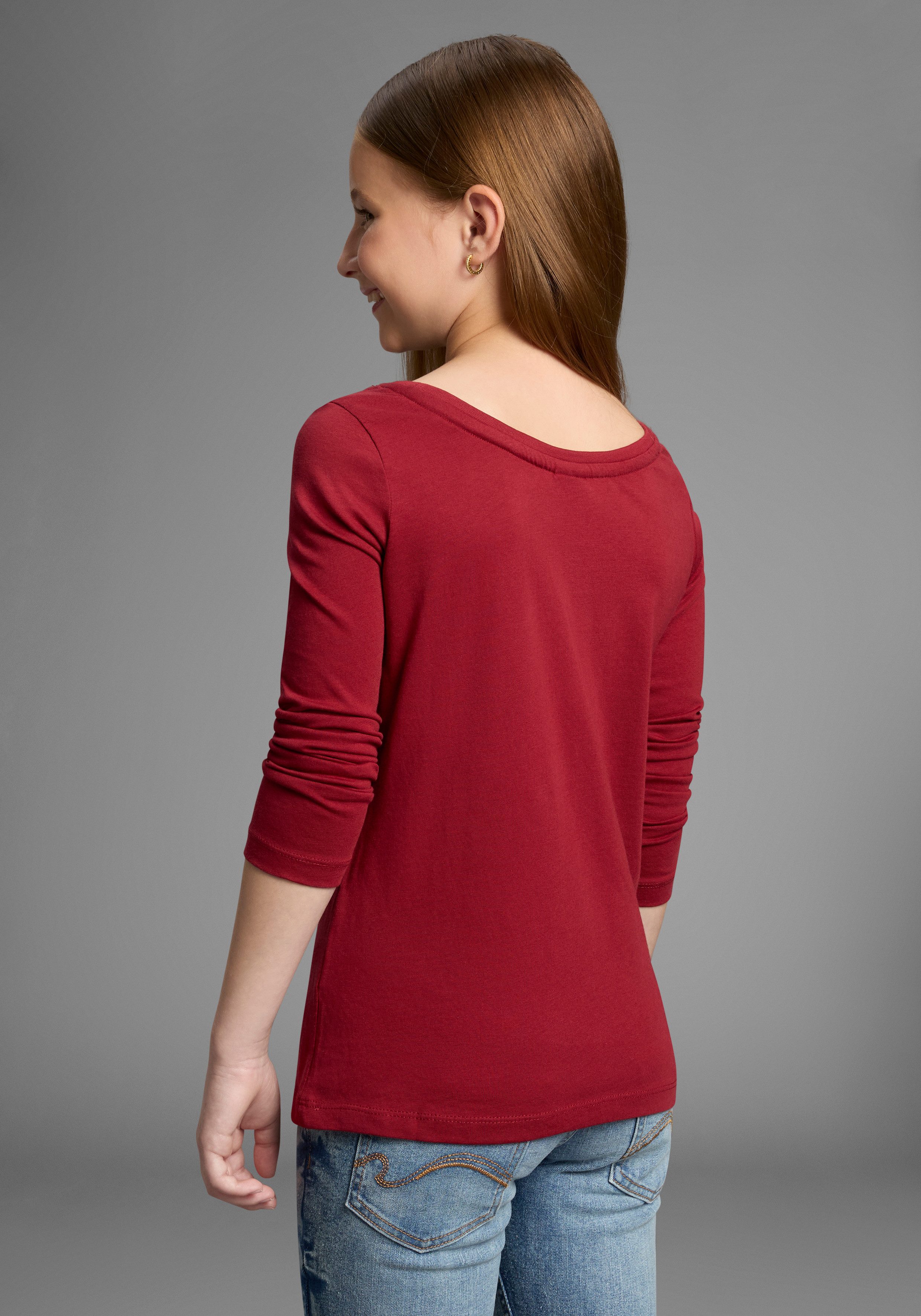 KangaROOS Shirt met lange mouwen Shirt met BROOKLYN print