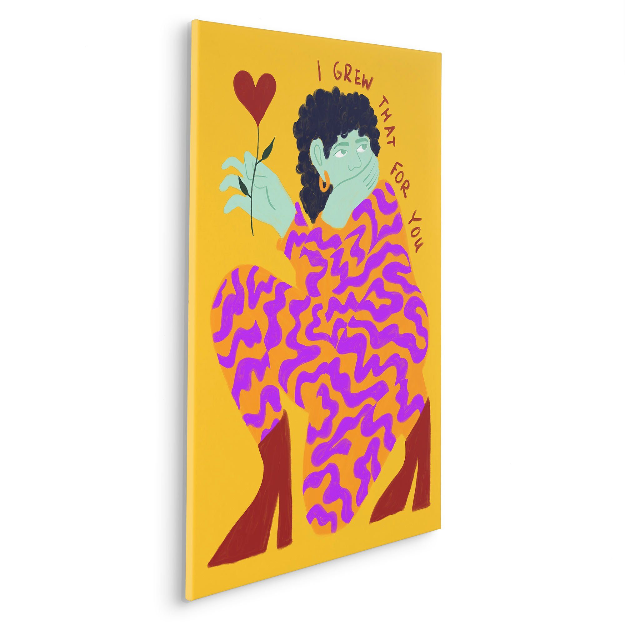 Komar Artprint op linnen For You - Afmeting 60 x 90 cm Canvasdoek met echt houten frame (1 stuk)