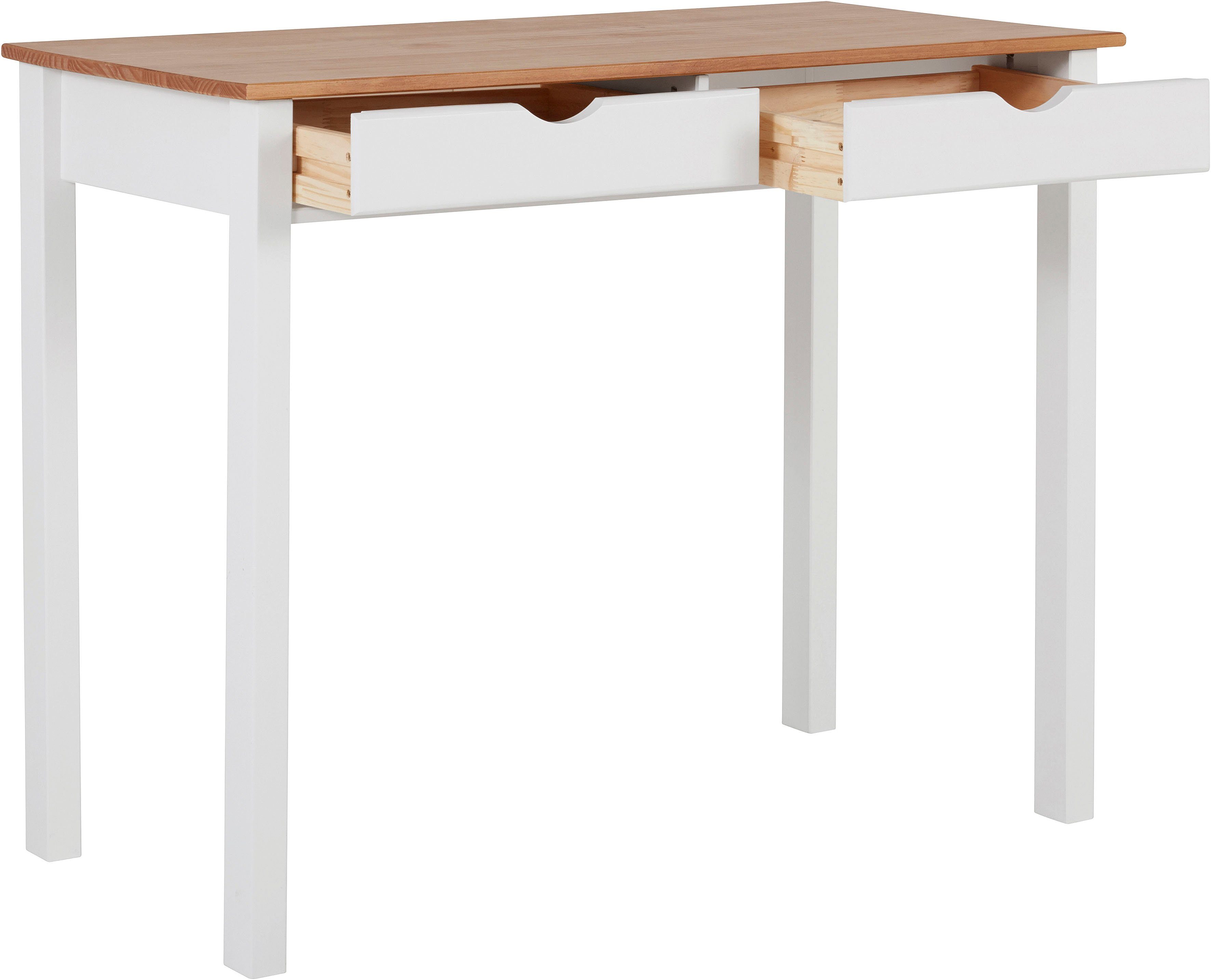 INOSIGN Bureau Gava Grenenhout, verzonken grepen, verschillende kleurvarianten, breedte 100 cm