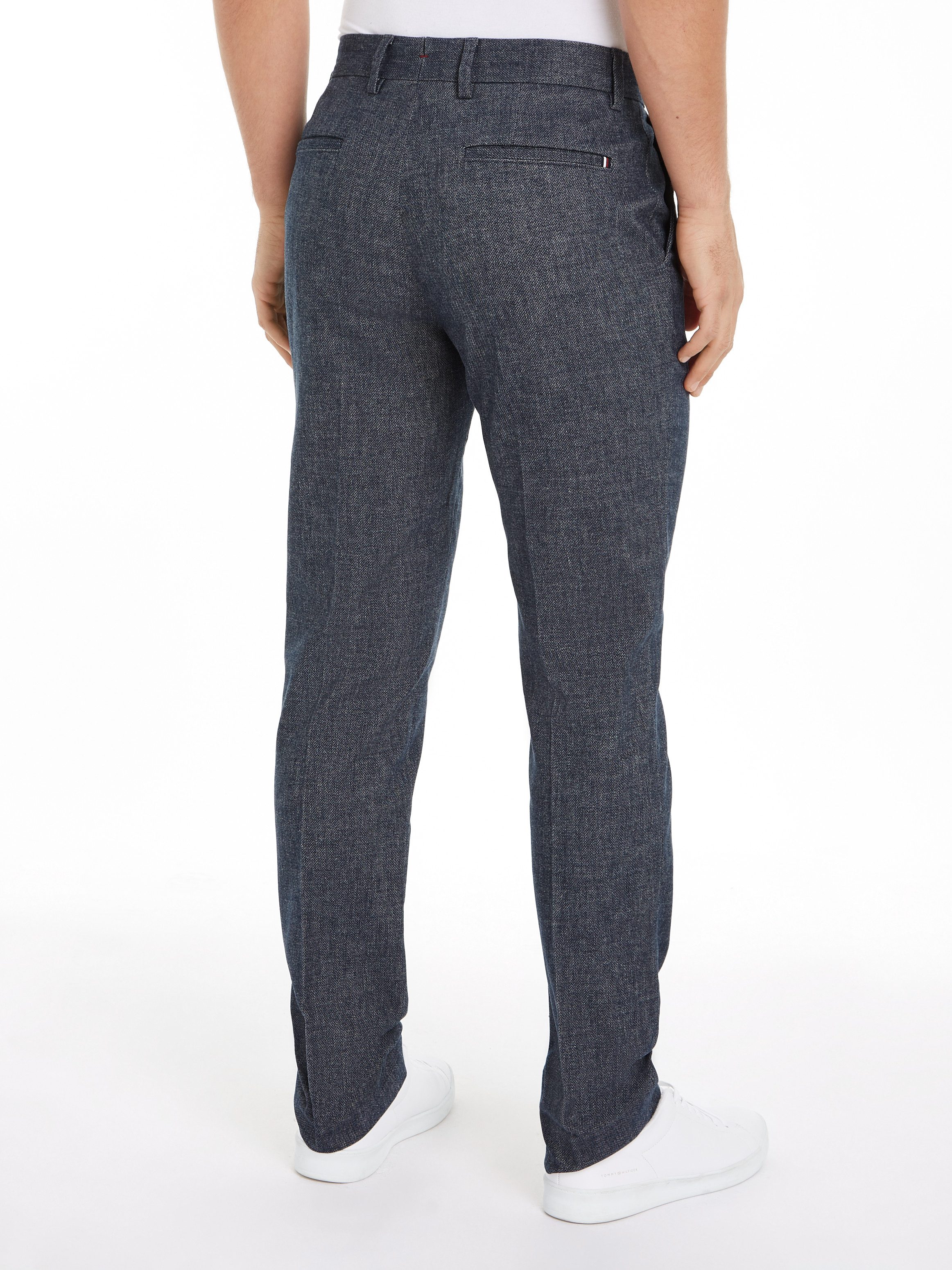 Tommy Hilfiger Five-pocketsbroek DC DENTON BRUSHED MARL gemêleerd ontwerp met persplooien