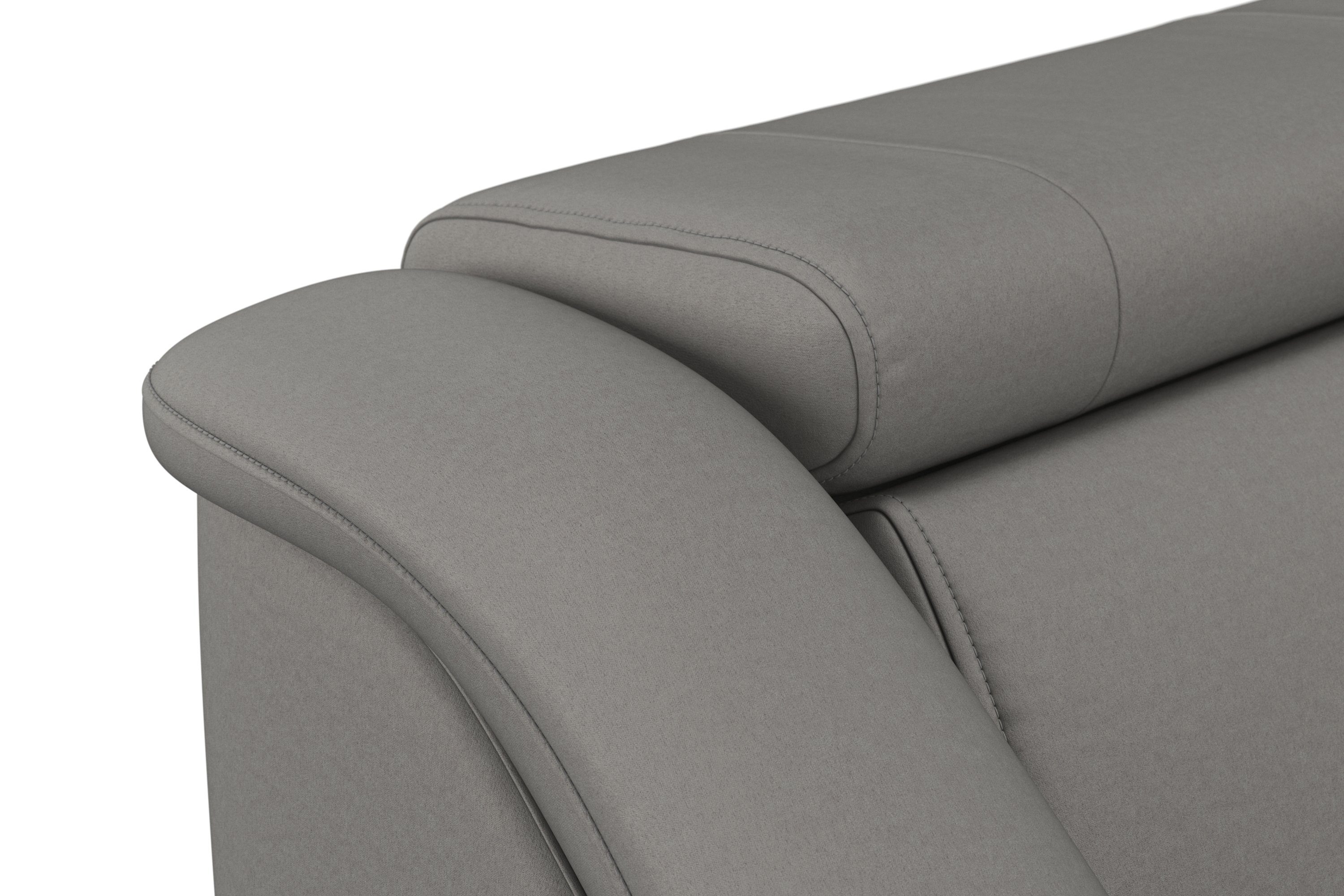 sit&more Hoekbank Freetown L-vorm met verstelbare hoofdsteun en comfortabele binnenvering