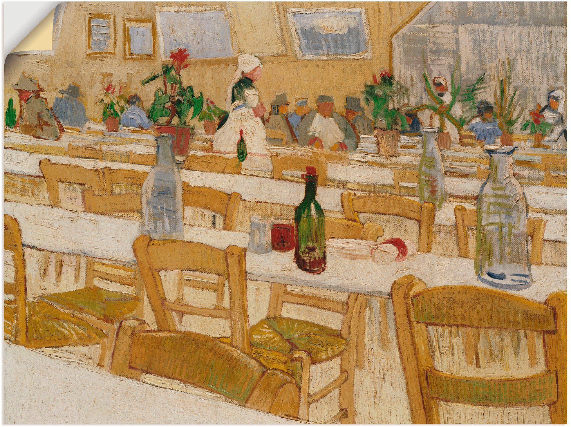 Artland Artprint In een restaurant. 1887-88 in vele afmetingen & productsoorten -artprint op linnen, poster, muursticker / wandfolie ook geschikt voor de badkamer (1 stuk)