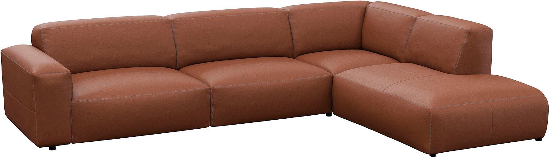 FLEXLUX Hoekbank Lucera, super comfortabel door hoogwaardige zitconstructie met koudschuim