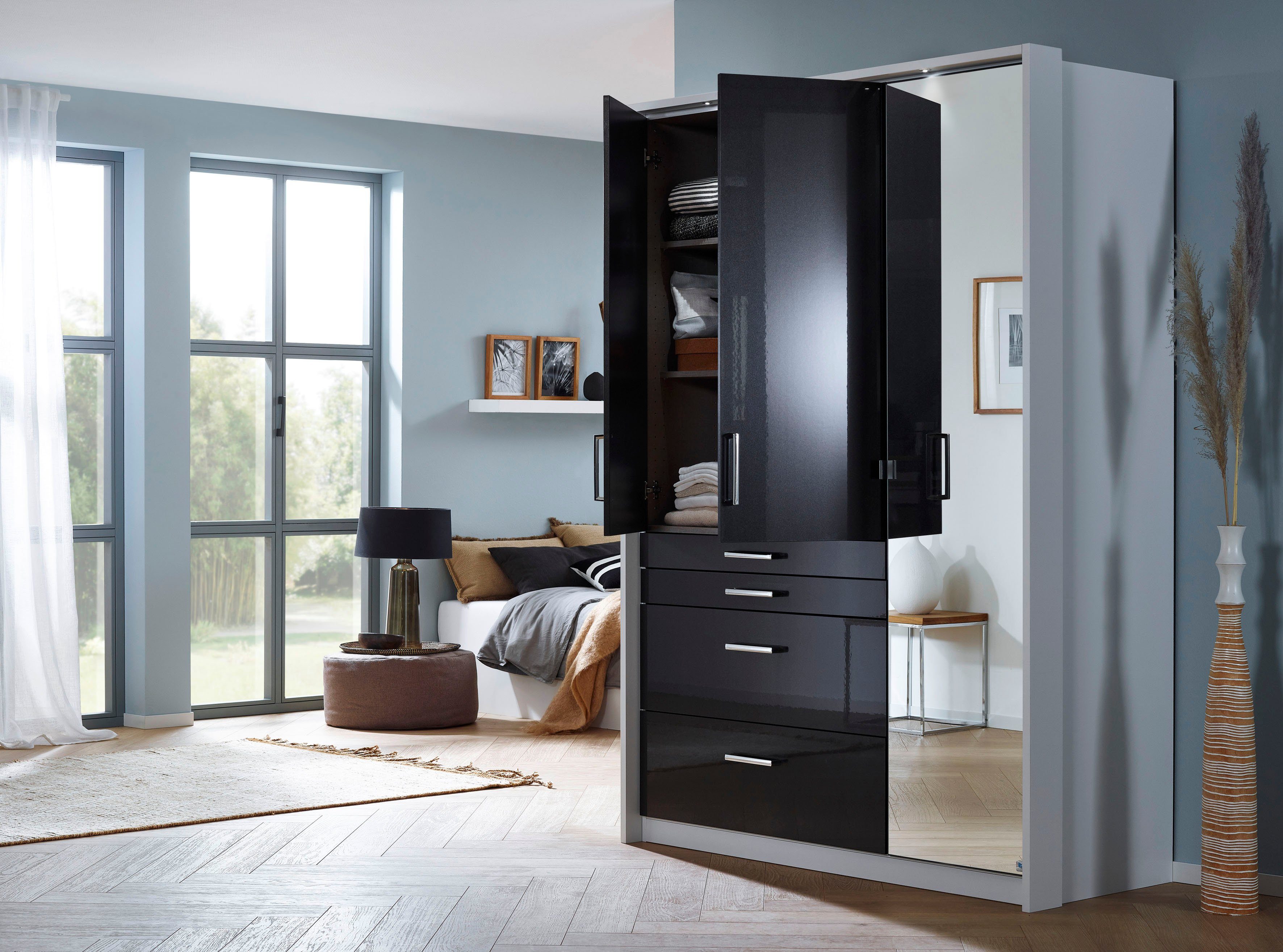 rauch Draaideurkast Kledingkast kast garderobe garderobekast topseller HOMBURG inclusief passe-partout, bovenste lade met indeling made in germany