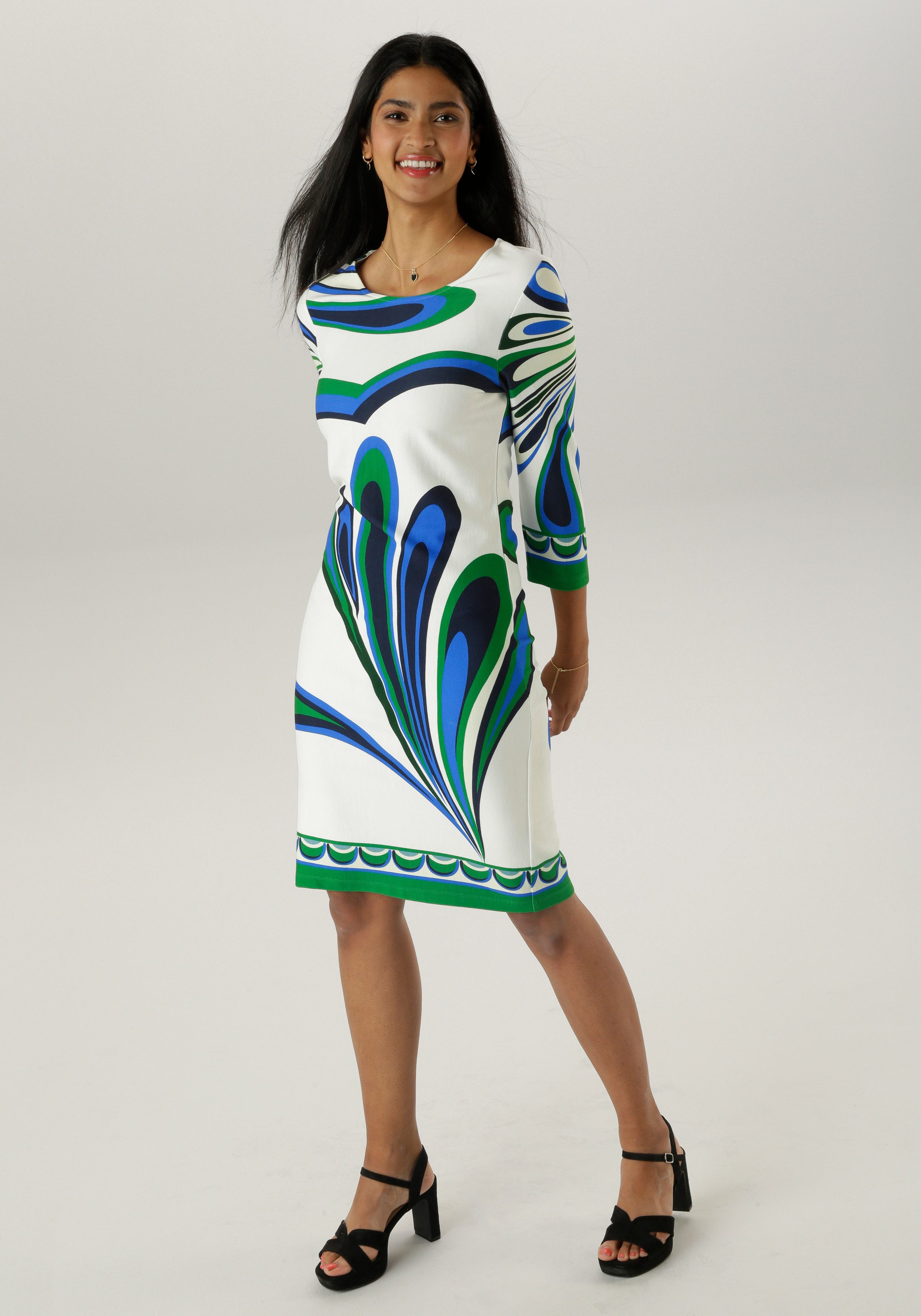 Aniston SELECTED Jerseyjurk met fantasierijke alloverprint - nieuwe collectie