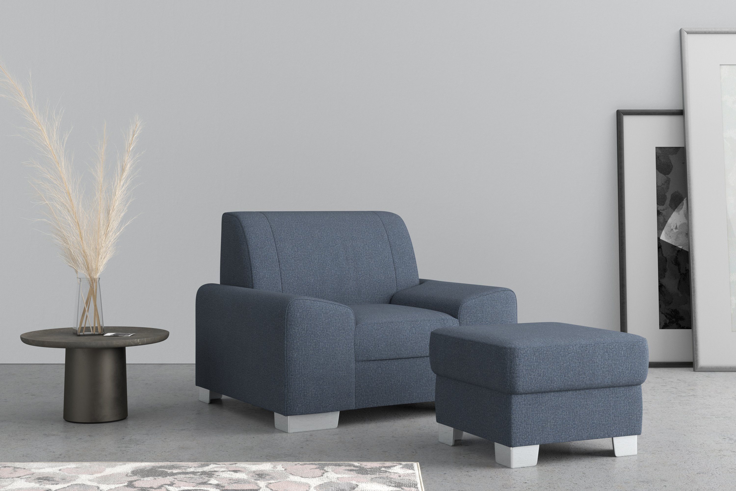 DOMO collection Fauteuil Anzio optioneel met veerkern