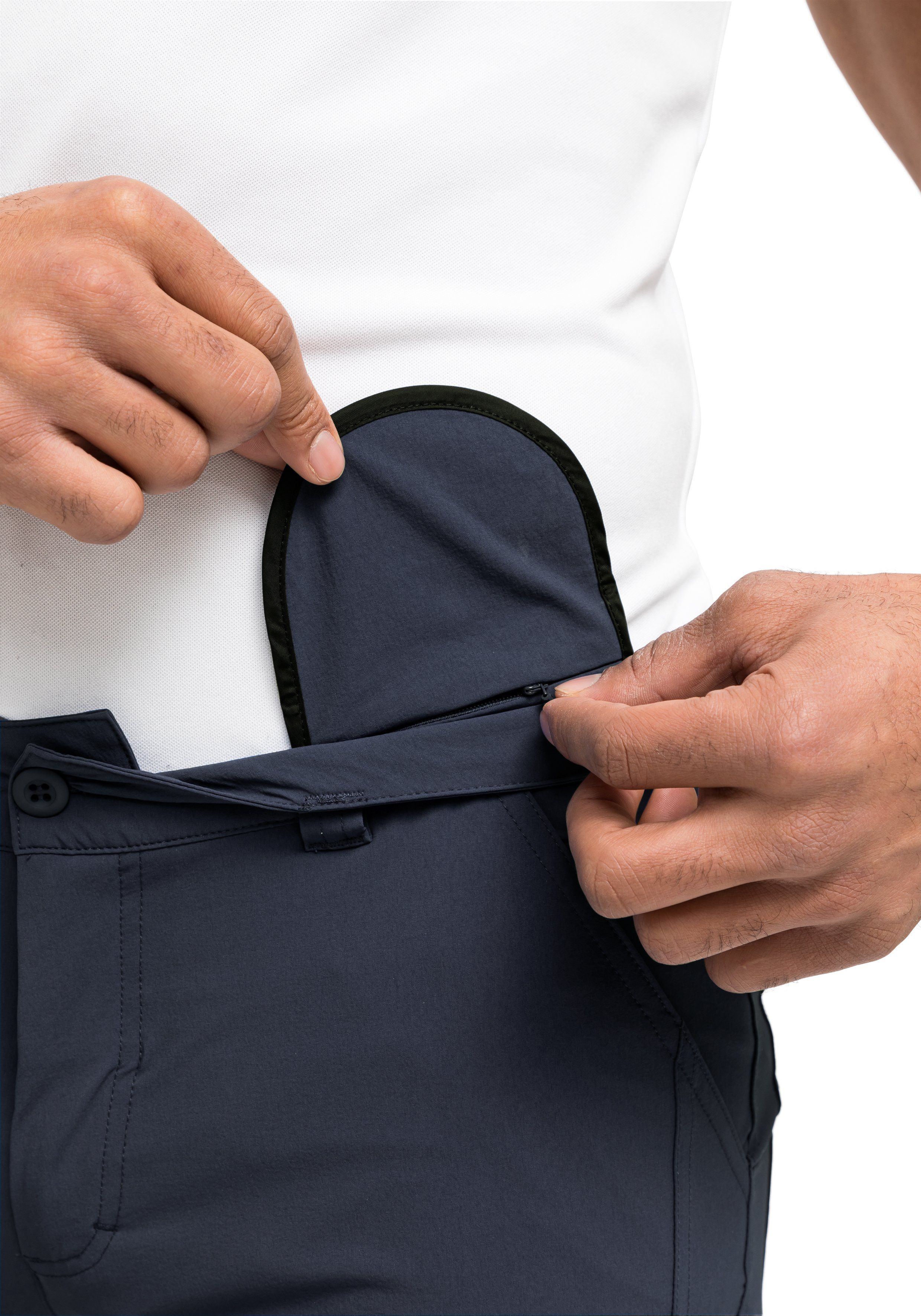 Maier Sports Functionele short Nil Short M Heren shorts, korte wandelbroek, outdoorbroek met 4 zakken, regular fit