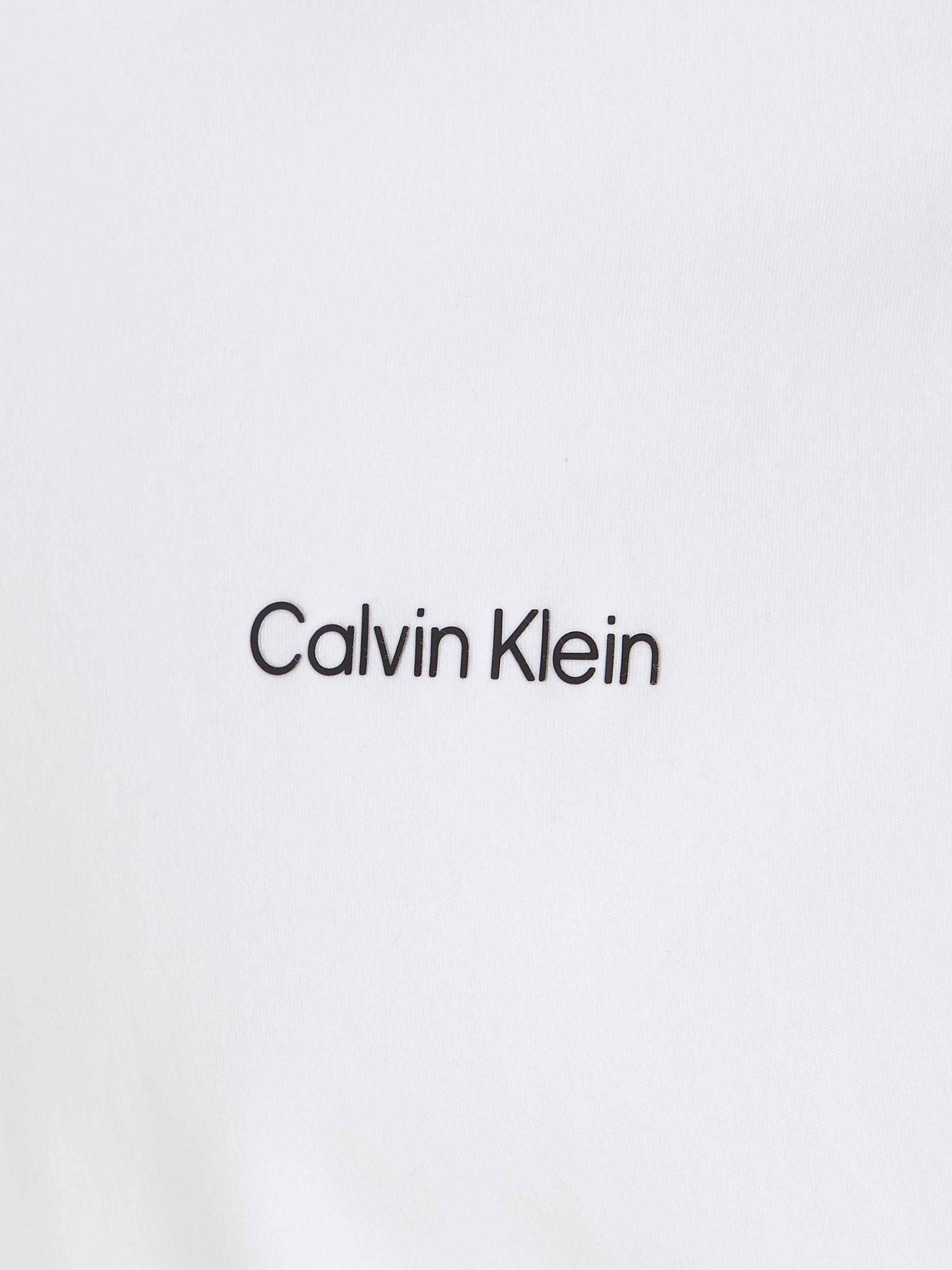 Calvin Klein T-shirt Micro Logo van dikke winterjersey, met logoprint