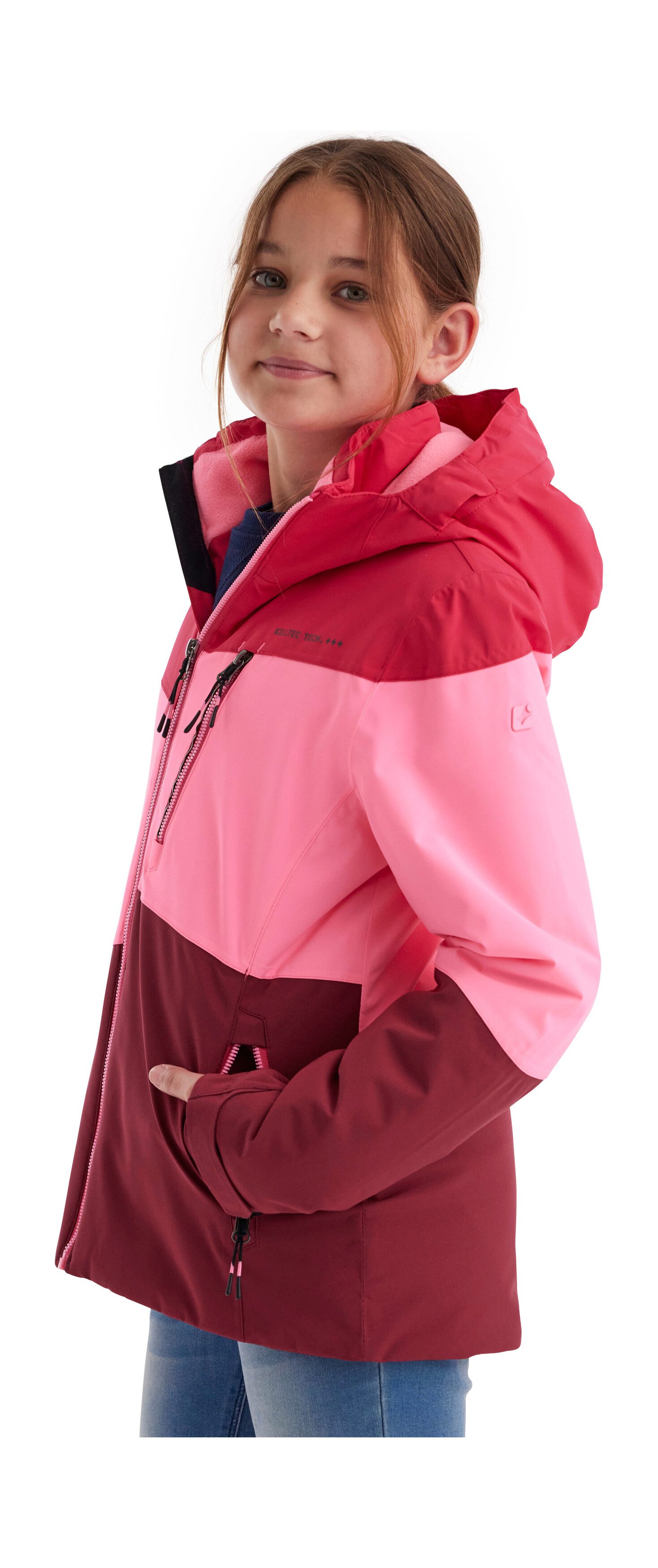 Killtec Outdoorjack KOW 170 GRLS JCKT Functionele jack met capuchon en sneeuwvang, waterdicht