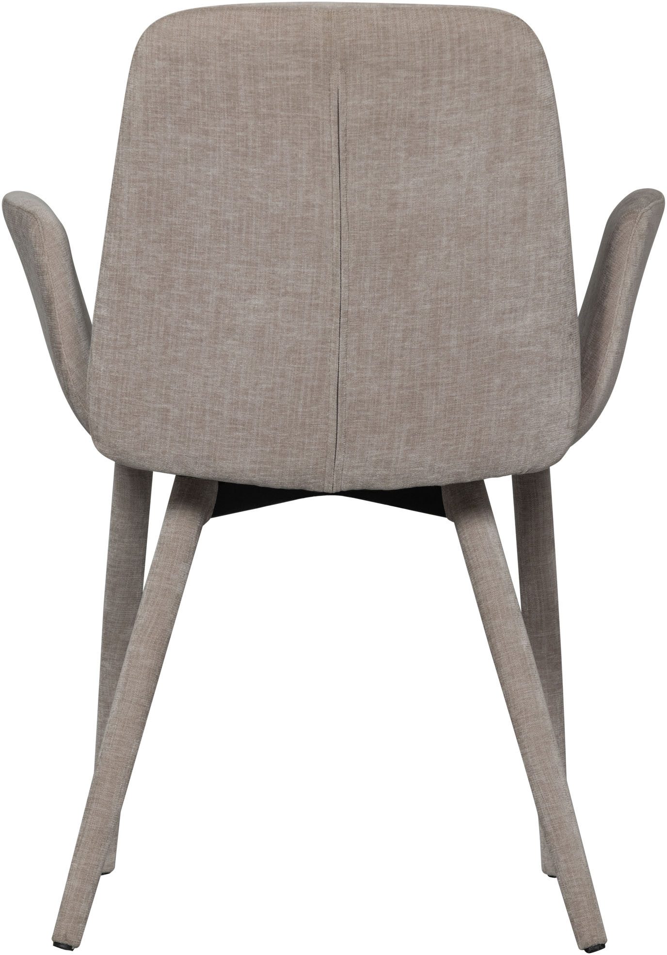 WOOOD Eetkamerstoel Curve met gevoerde poten, hoogte 83 cm (set, 2 stuks)