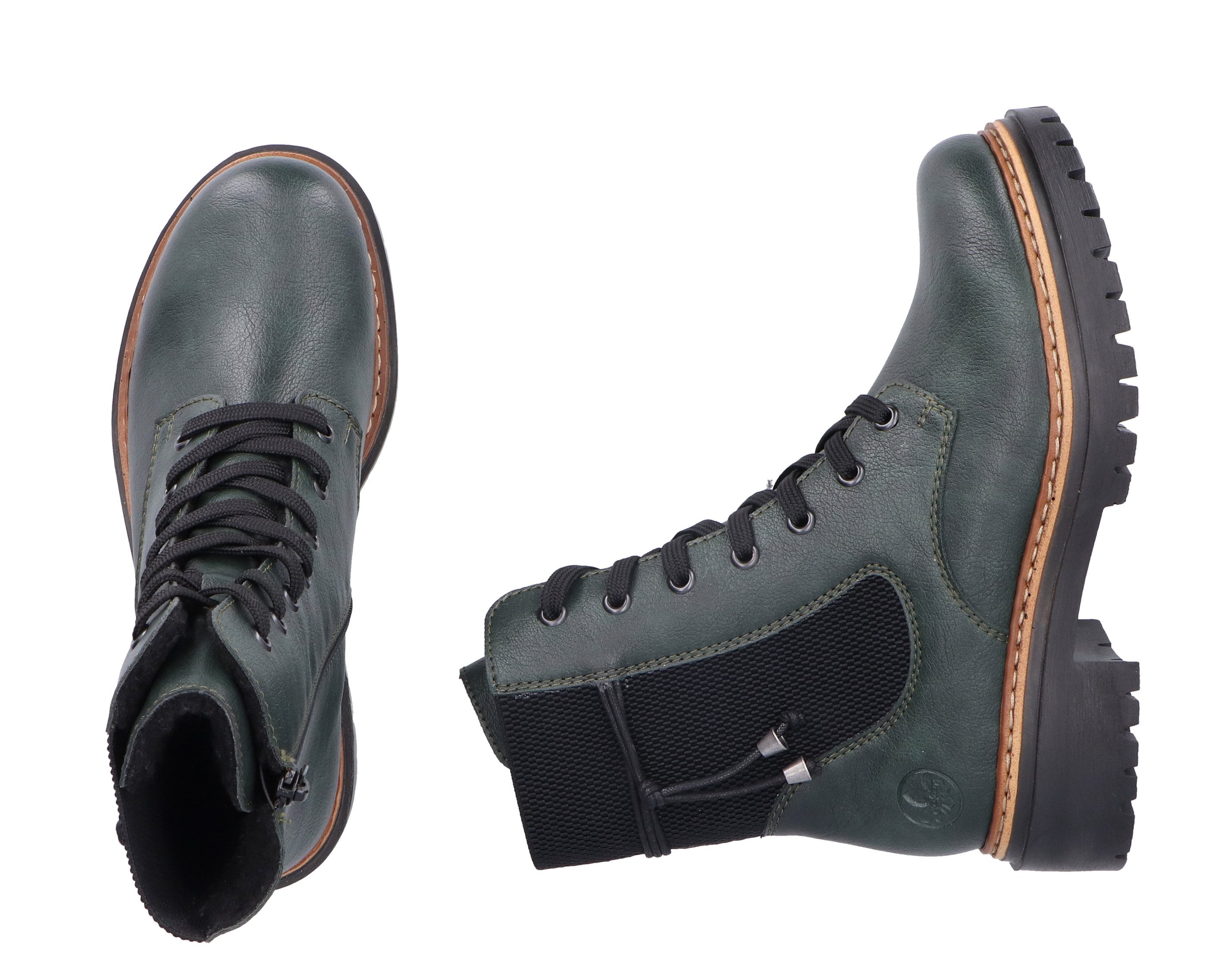 Rieker Winterlaarsjes veterschoenen, enkellaars, hakken, chelseaboots met binnenrits