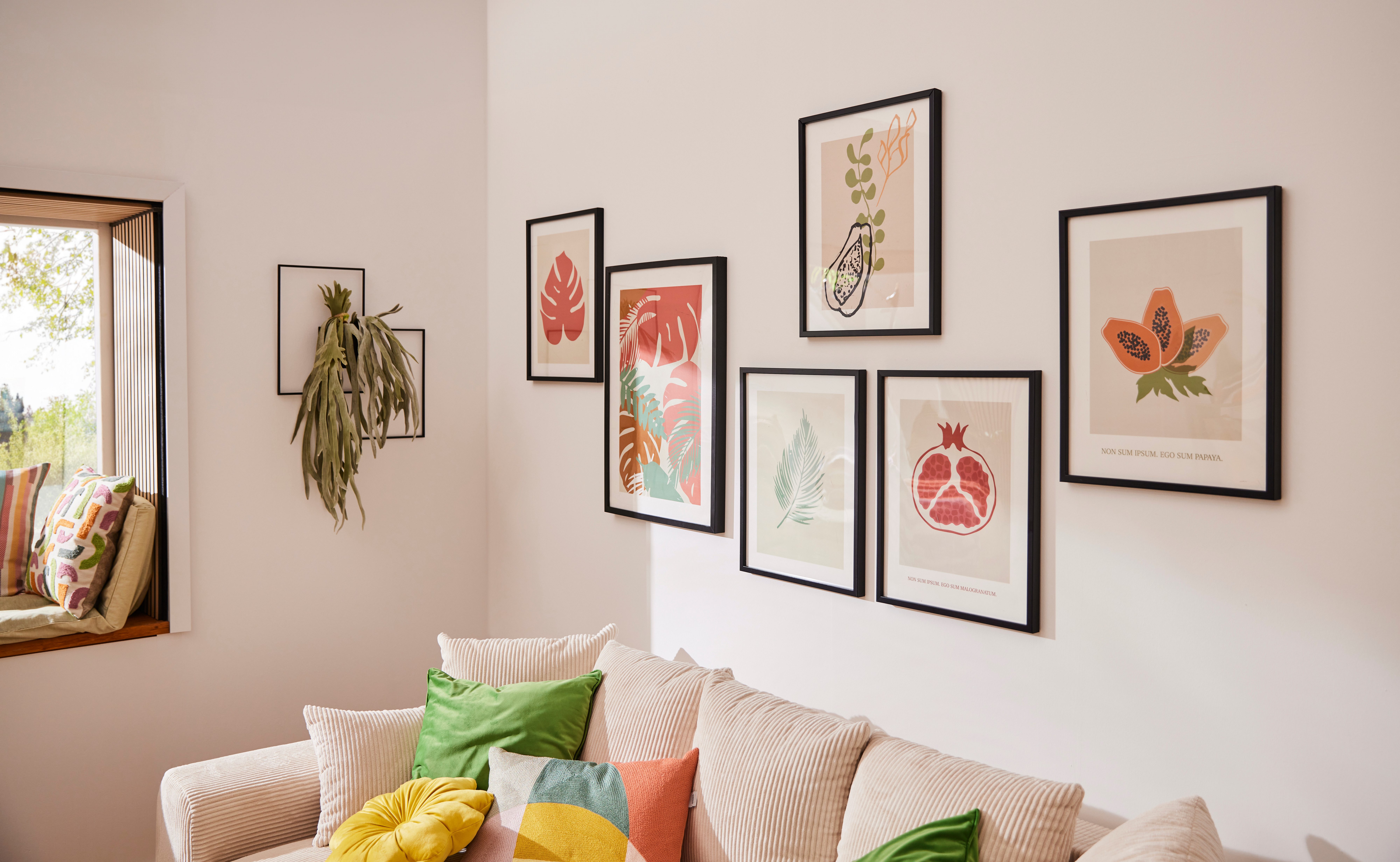 Komar Wanddecoratie Winter Tropics Black Panther Plants Wanddecoratie voor de kinderkamer - zonder lijst (1 stuk)