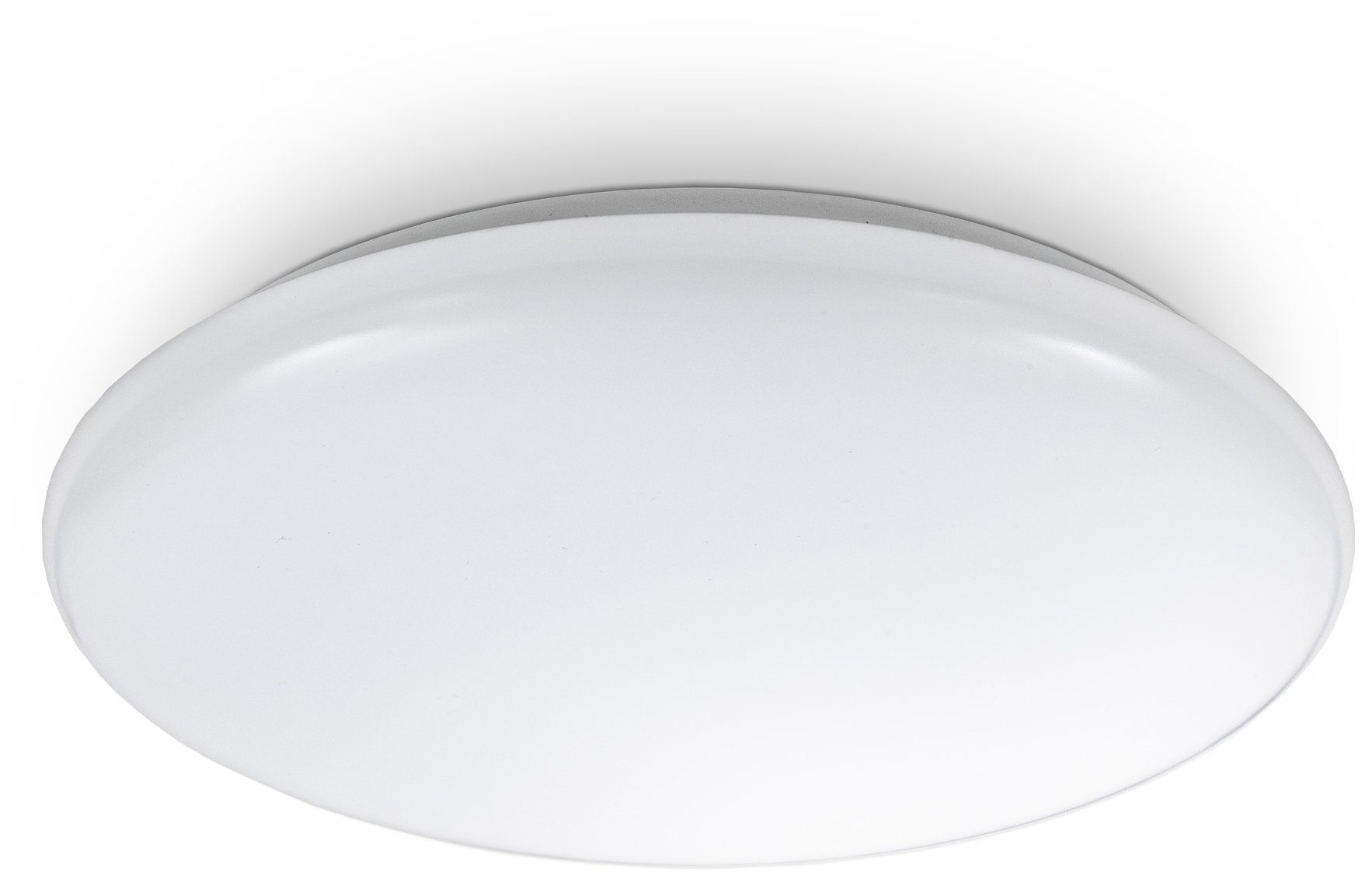 B.K.Licht Led-plafondlamp Leonis LED plafondlamp 28 cm 12W woonkamer design-lamp, wit