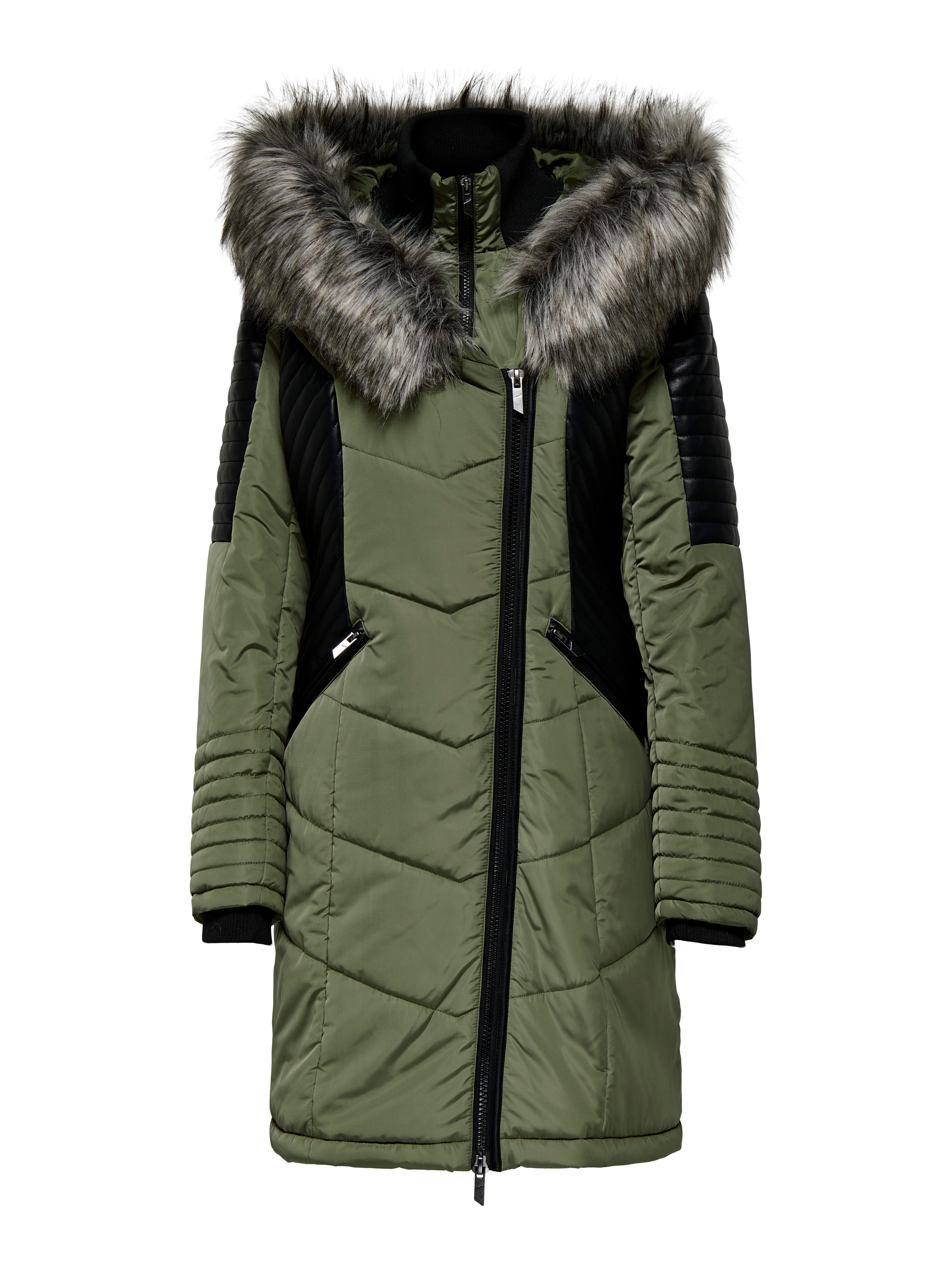 Only Gewatteerde jas ONLNEWLINETTE FUR HOOD COAT OTW