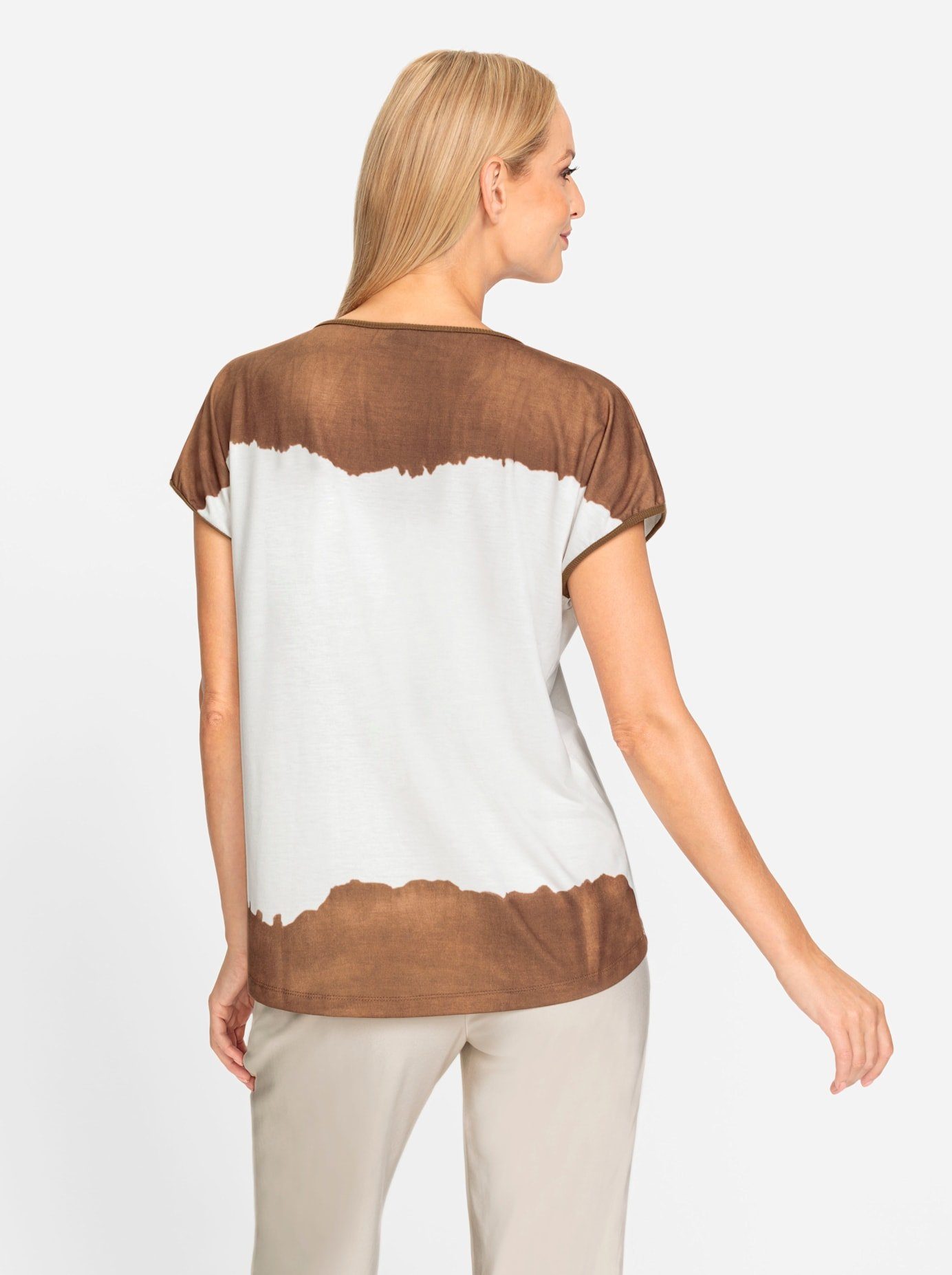 heine Shirt met ronde hals Gedessineerd shirt (1-delig)