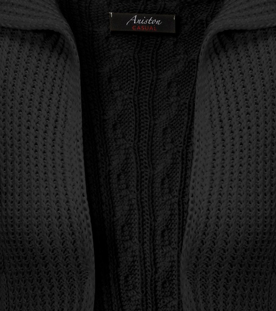 Aniston CASUAL Vest in trendy vlecht- en ajourpatroon-mix