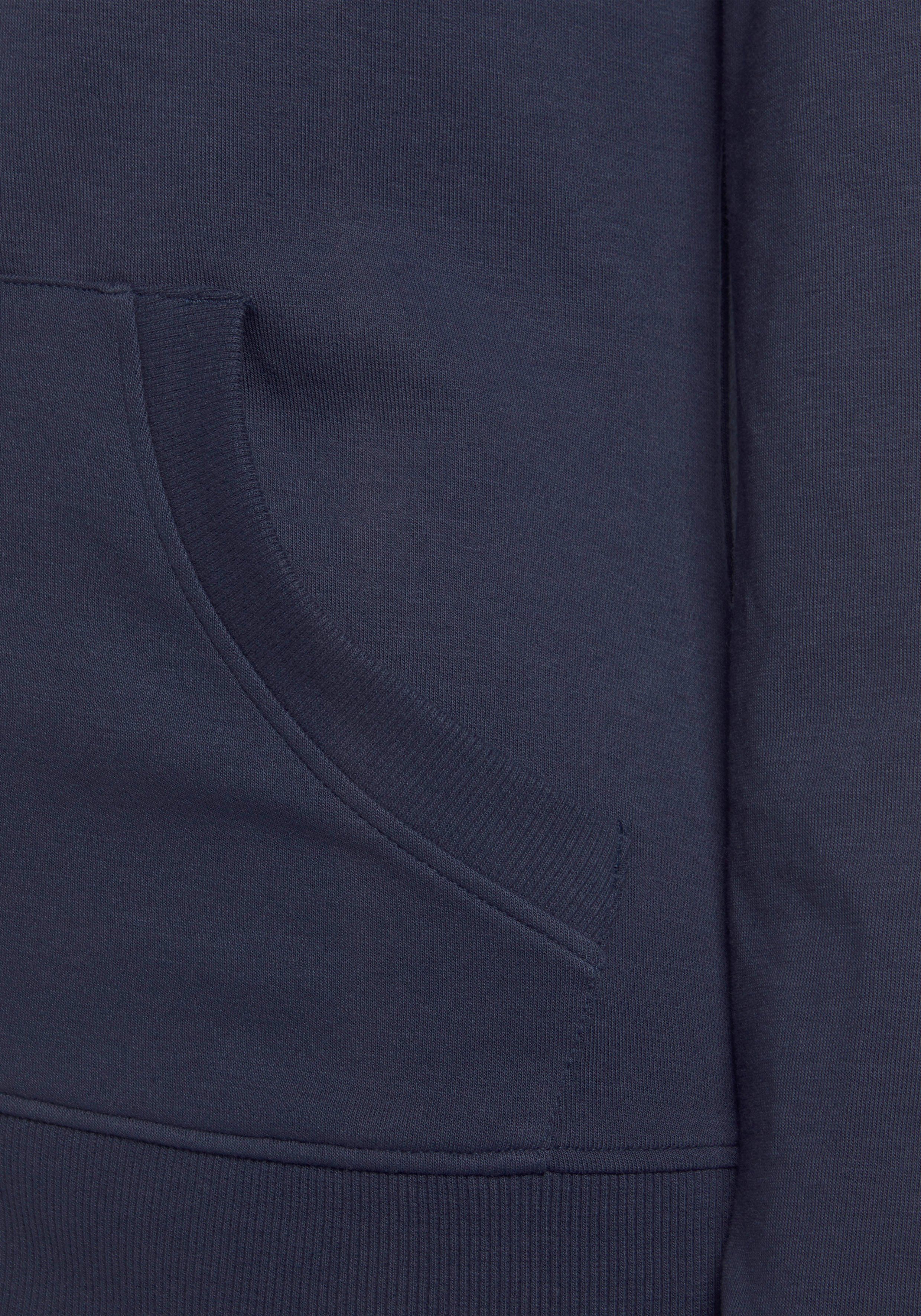 H.I.S Capuchonsweatvest Loungejack met capuchon en zijzakken, loungewear