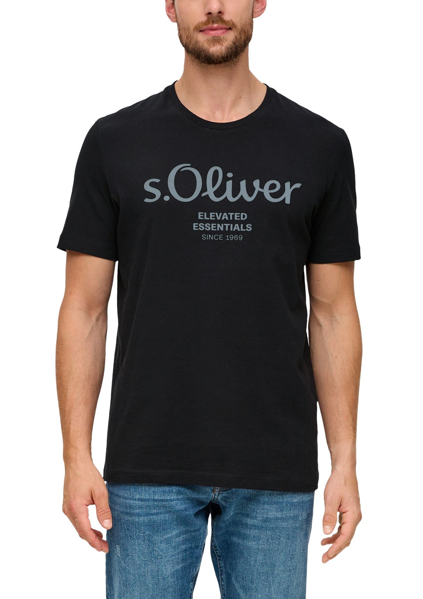 s.Oliver T-shirt van ademende katoen