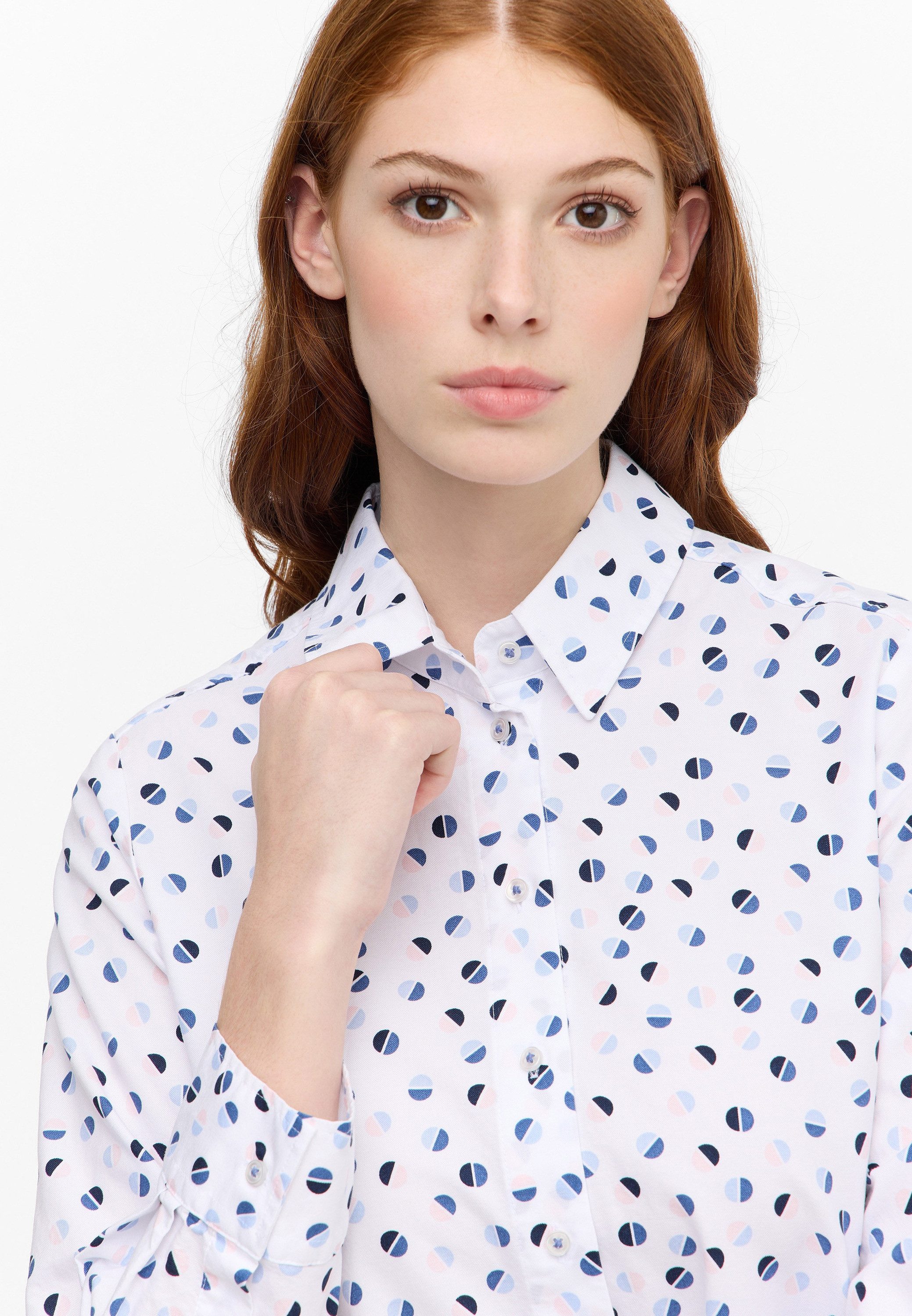 Eterna Overhemdblouse Loose fit EASY IRON (gemakkelijk te strijken)