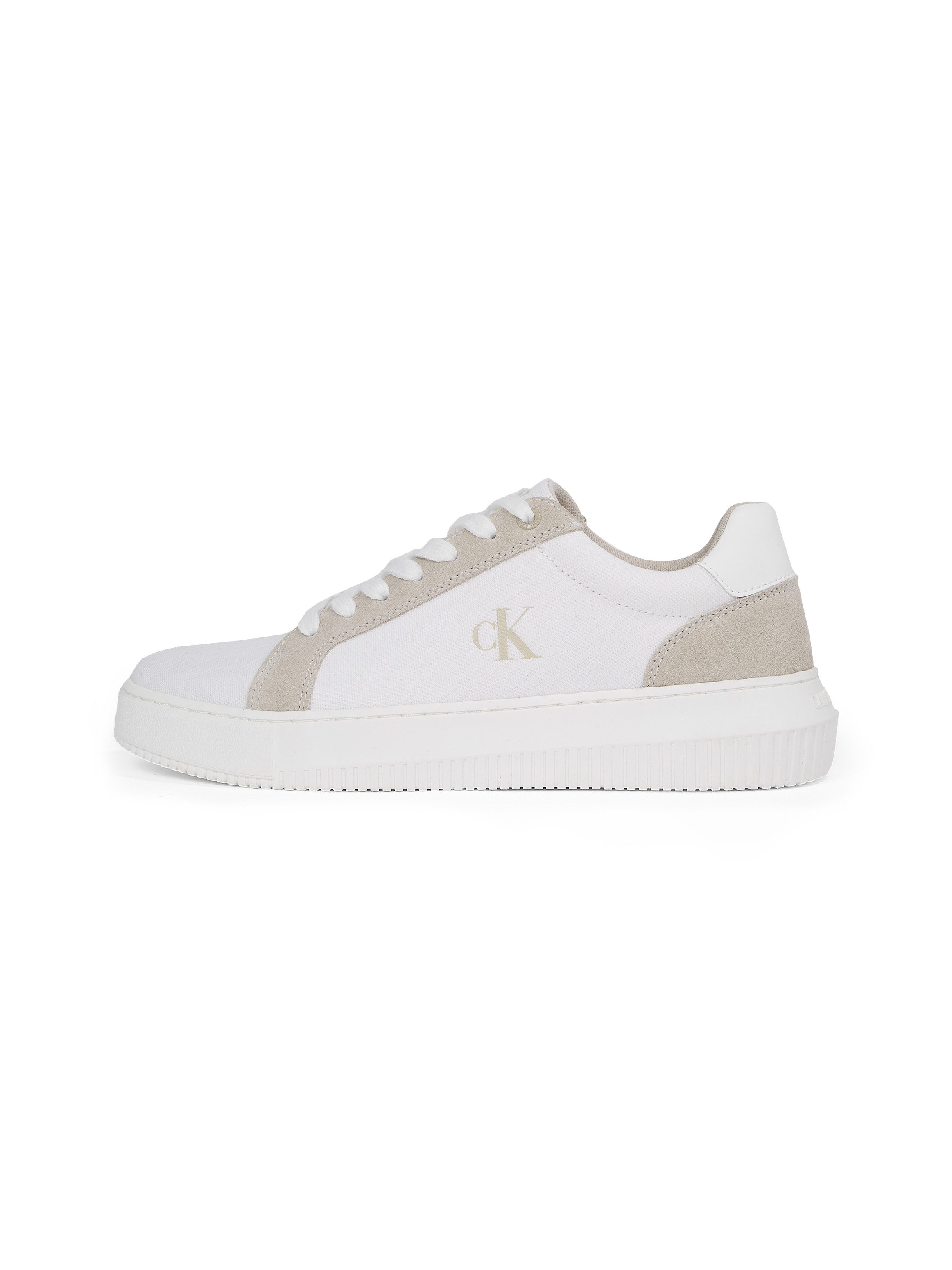 Calvin Klein Sneakers CHUNKY CUPSOLE MG CANVAS , halfschoen, veterschoen, vrijetijdssneaker met zij ck-logo