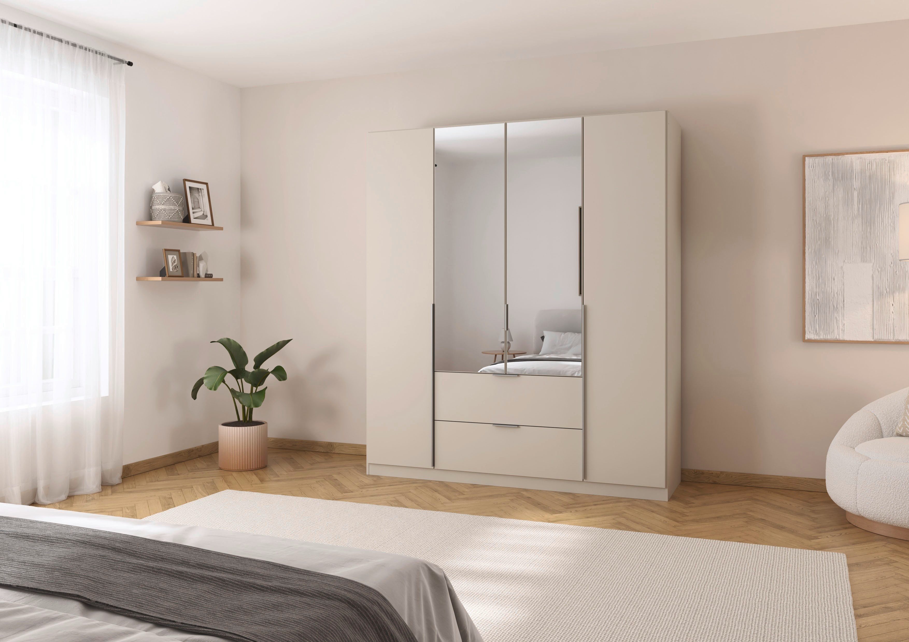 rauch Draaideurkast Kledingkast kast garderobe AGORDO met decor- of hoogglansfront