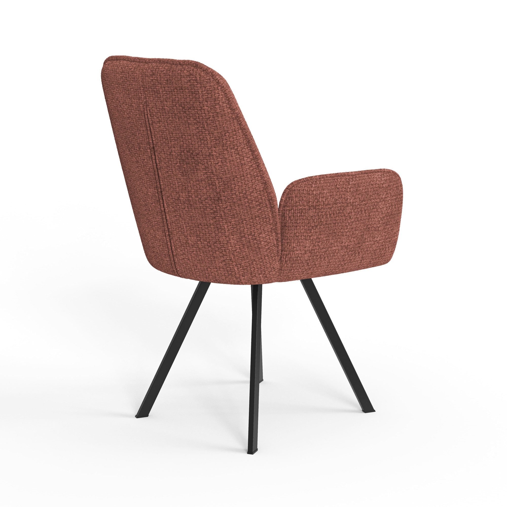 Home affaire Stoel met armleuningen Mily eetkamerstoel, gestoffeerde fauteuil, woonstoel, eetstoel met armleuningen (set, 2 stuks)