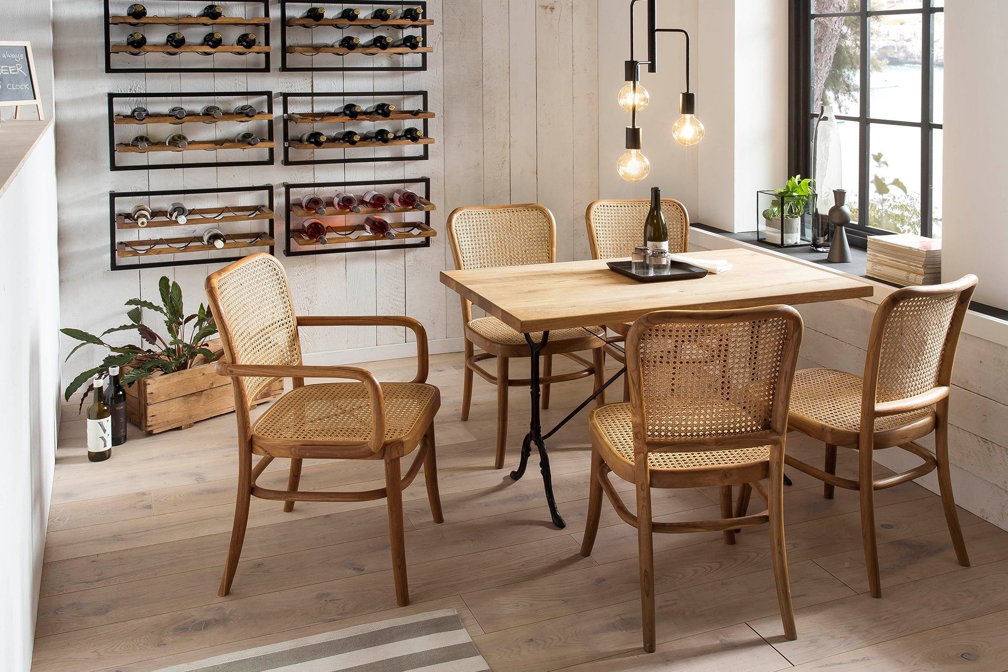 SIT Eettafel Gietijzeren frame in bistro-stijl