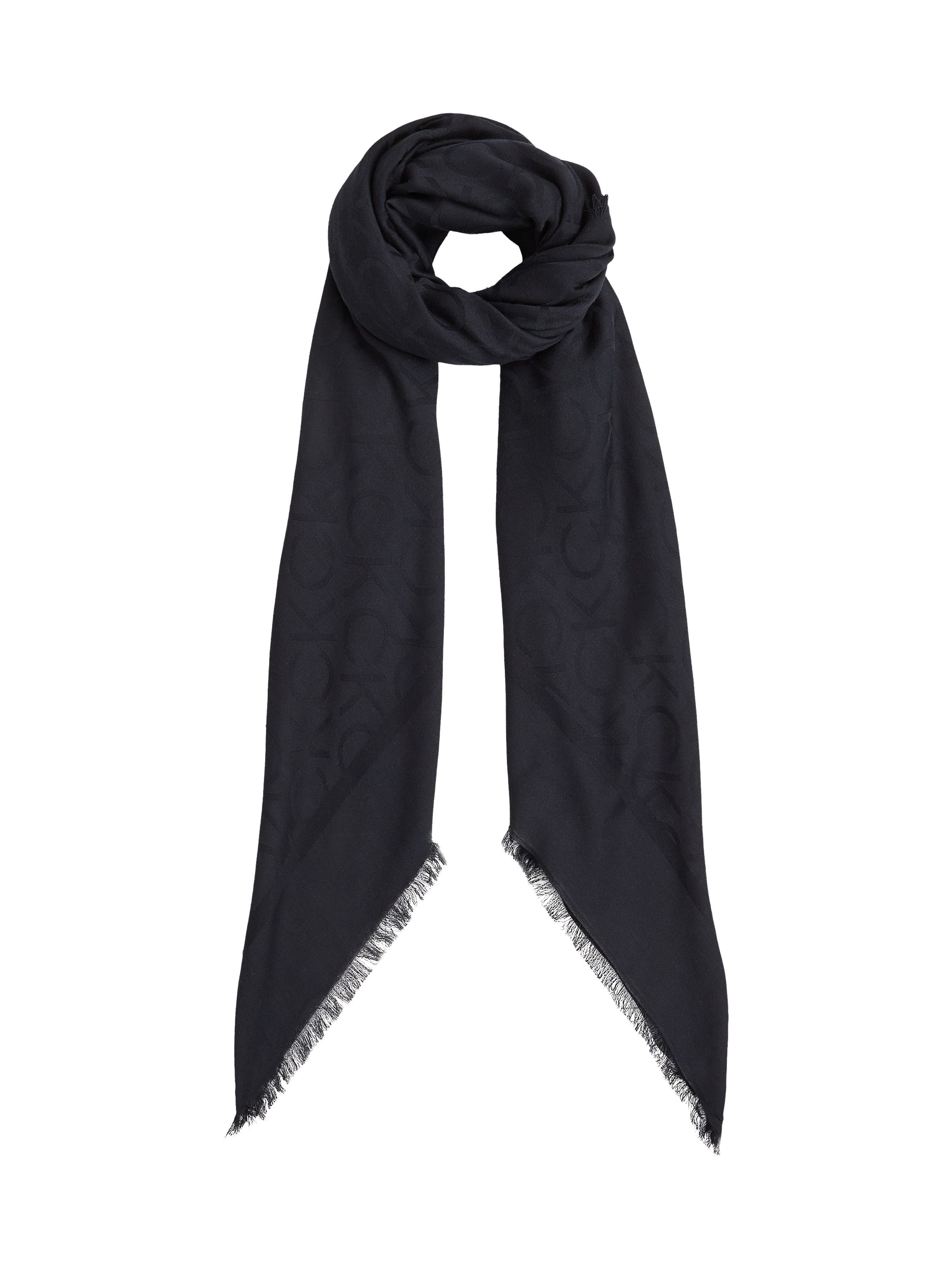 Calvin Klein Sjaal SHINY JACQUARD MONOGRAM SQUARE
