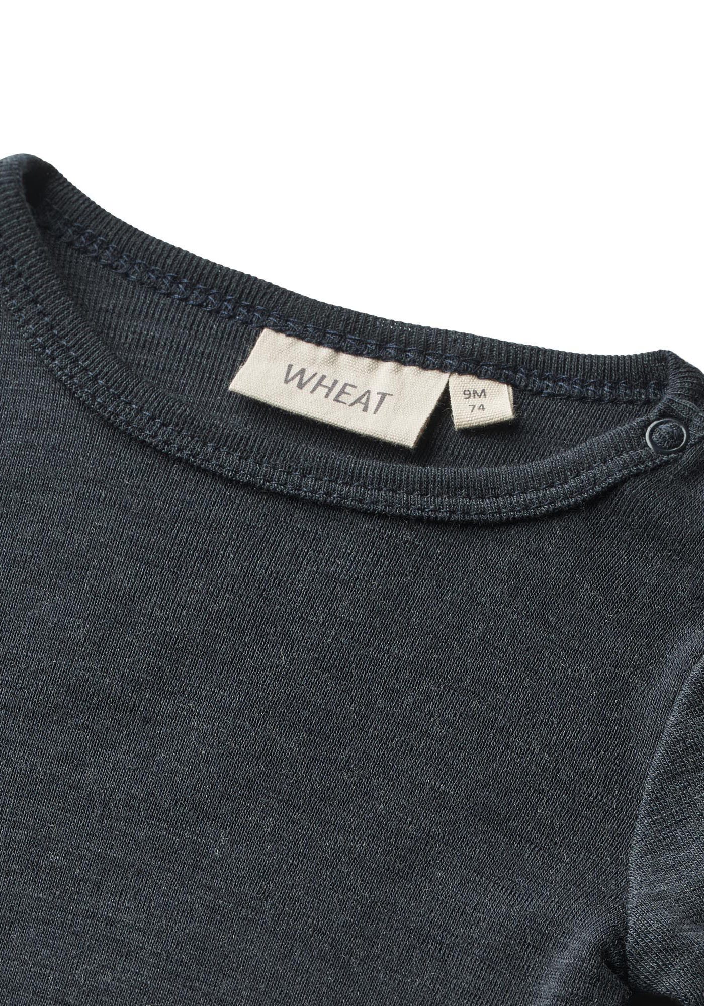 WHEAT Body met lange mouwen Wool Body L/S Lucca van zuivere merinoswol