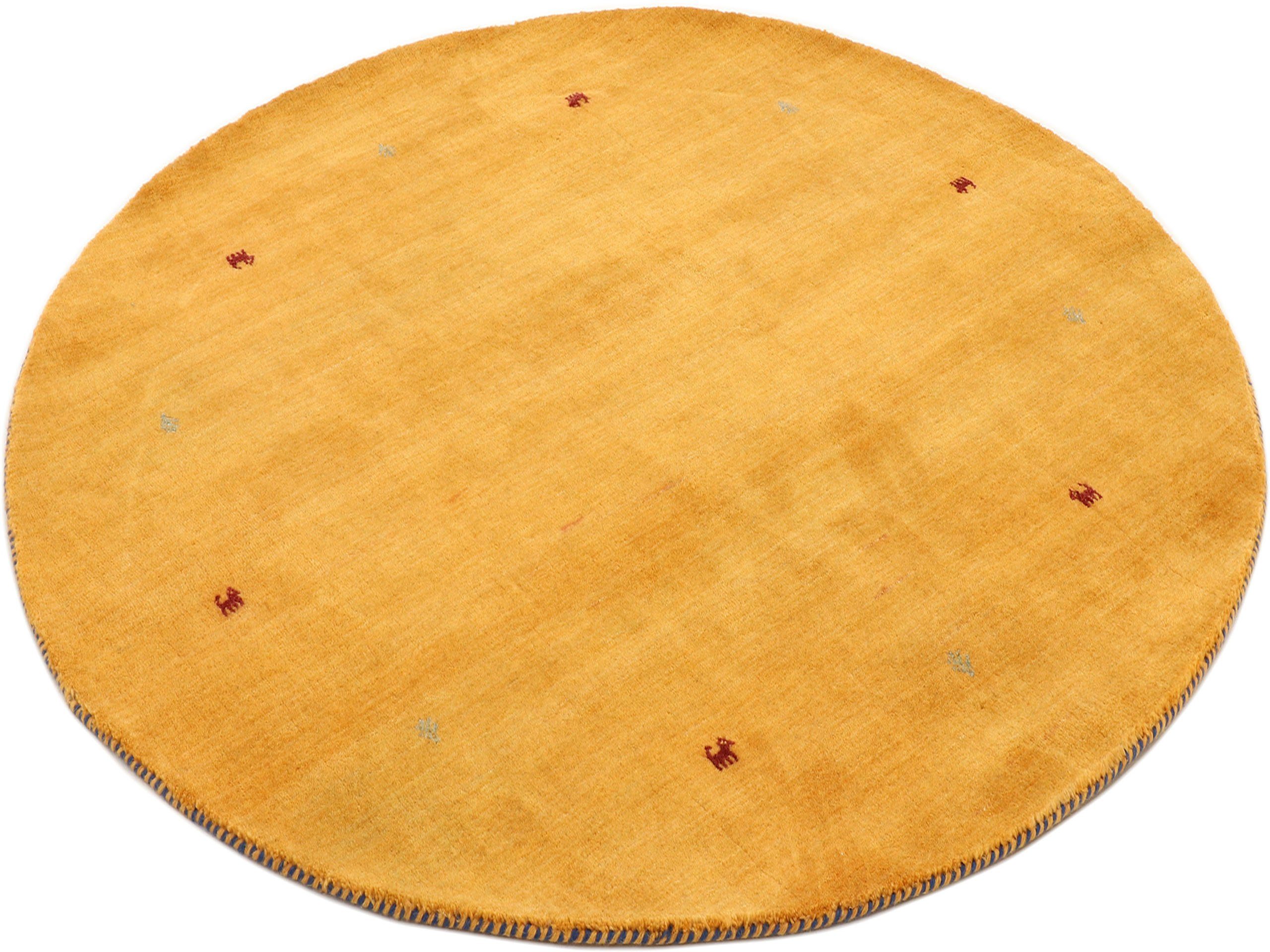 carpetfine Wollen kleed Gabbeh uni zuivere wol met de hand geweven, gabbeh diermotief warm omgevingsklimaat vele maten