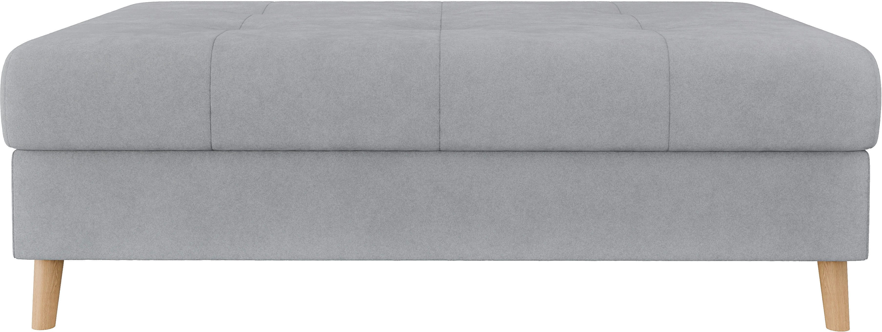 Home affaire Hocker CHARRE XXL, stiksel in het zitgedeelte, afmetingen: B/D/H: 118/73/40 cm