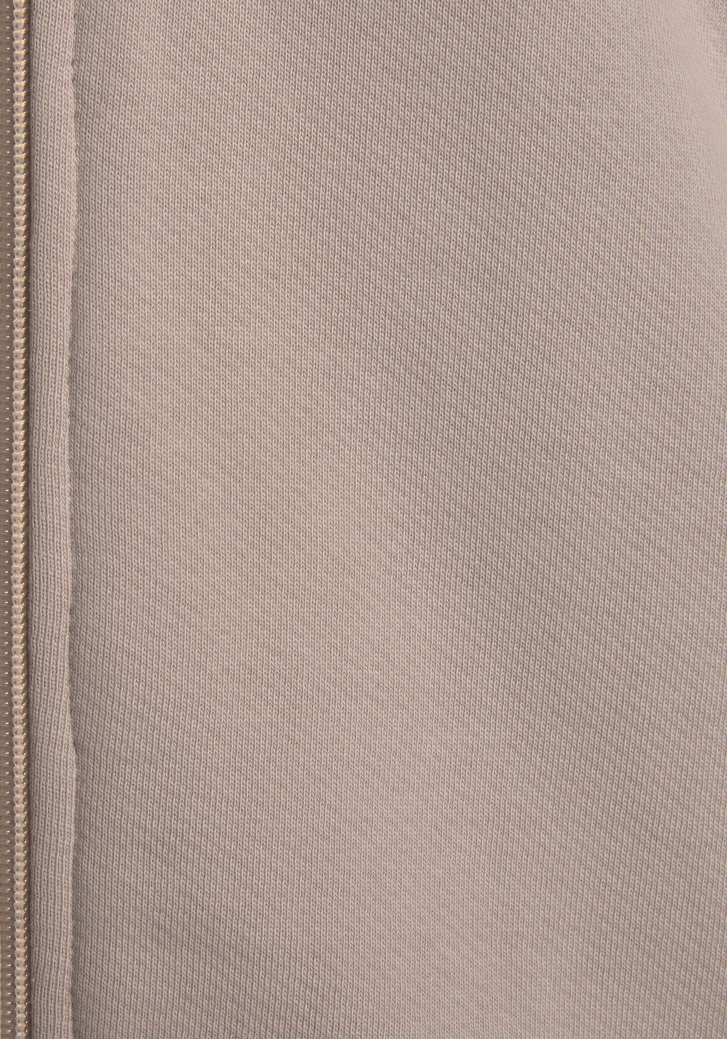 Lascana Sweatvest -lounge jas van biologische katoen, loungewear