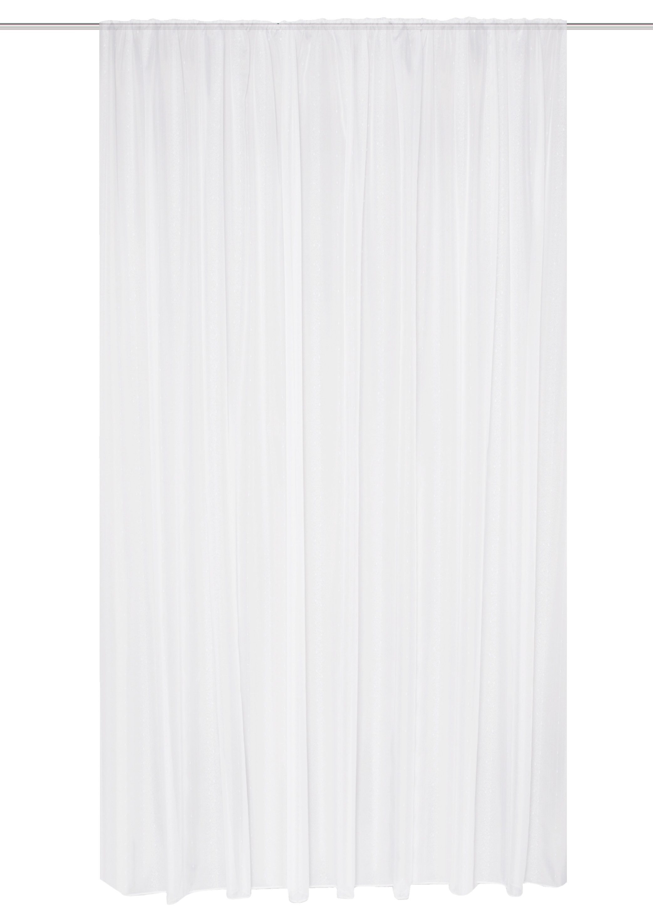 HOME WOHNIDEEN Gordijn Kyra EFFECT VOILE LANGS STREPEN, RUFFLE BAND (1 stuk)