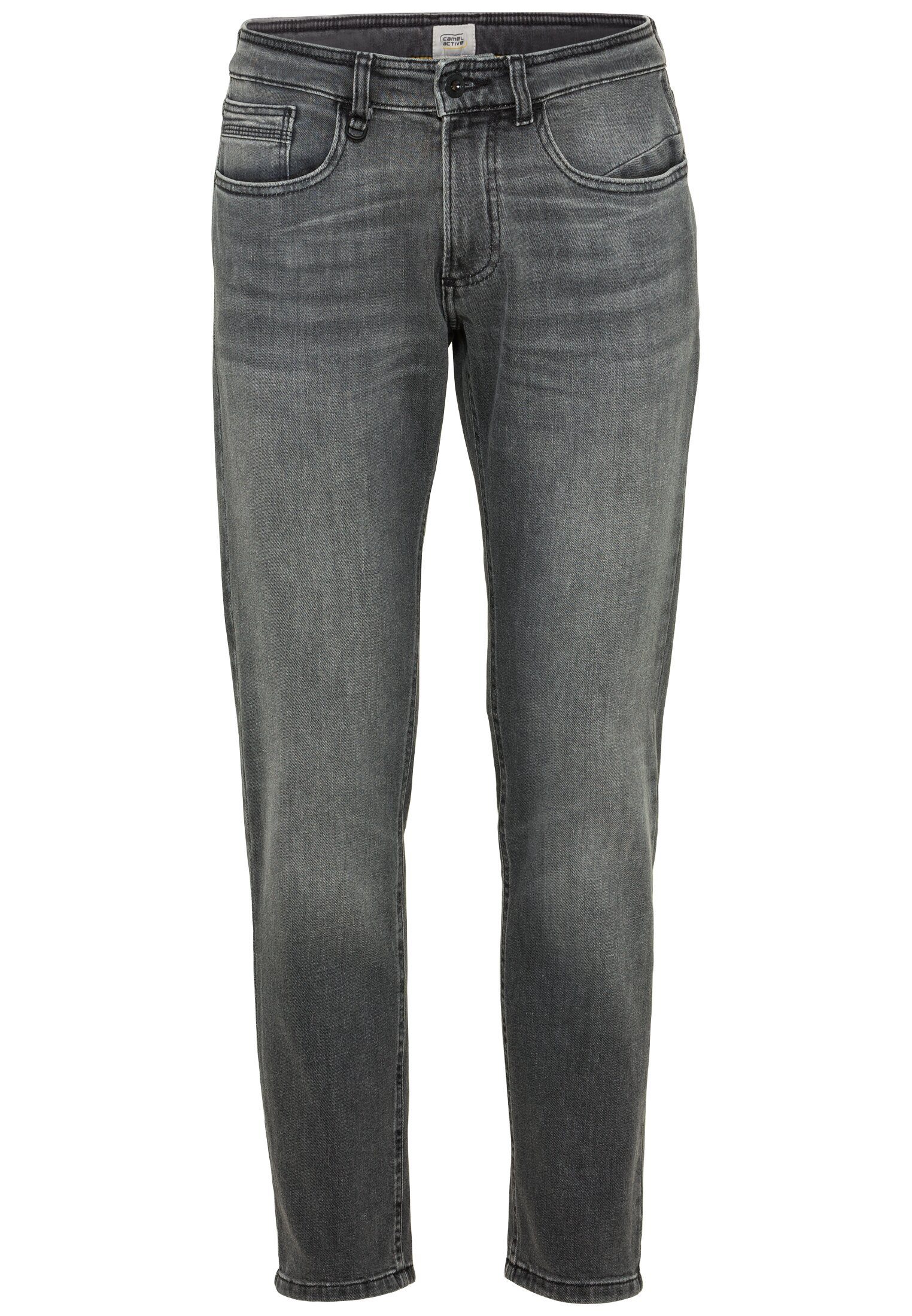 camel active 5-pocket jeans met stretch heren slim fit jeans maat 36 grijs