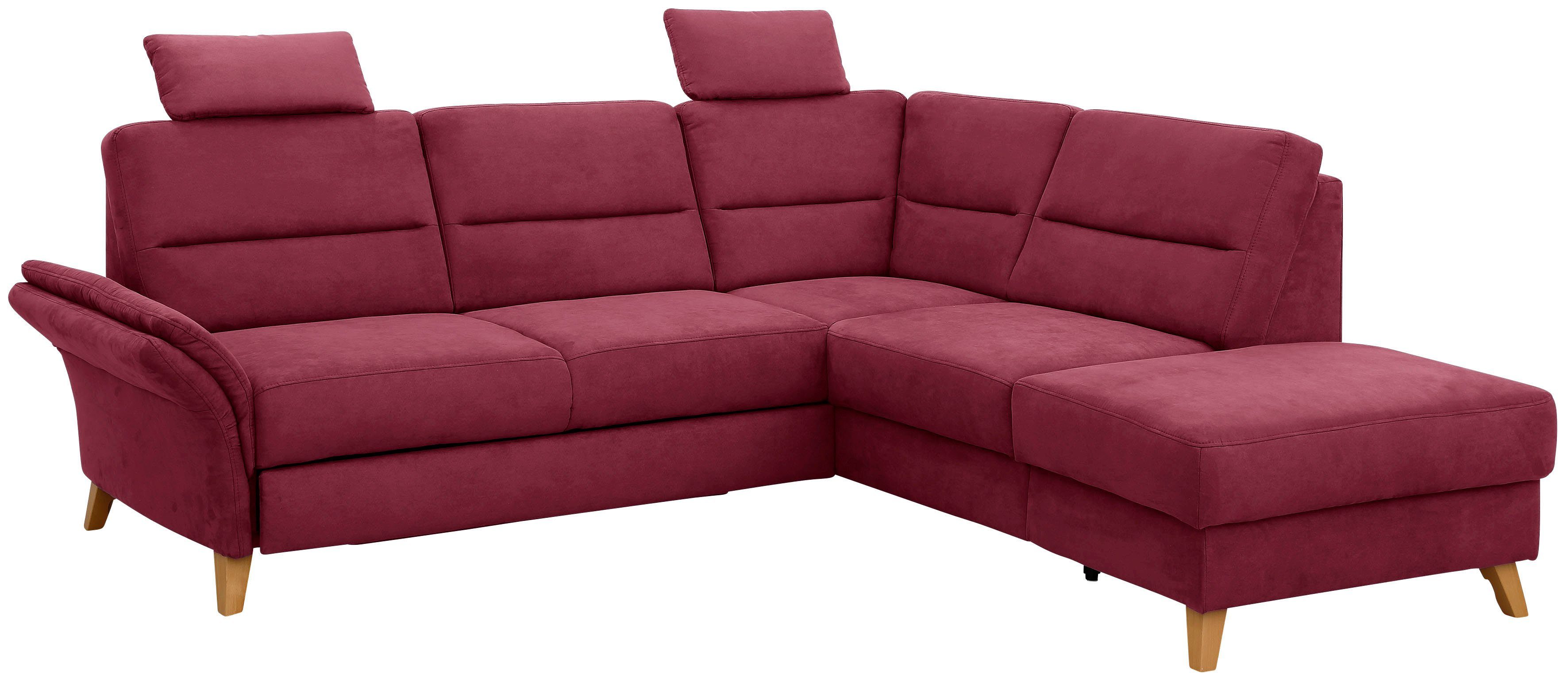 Home affaire Hoekbank Westerland L-vorm Binnenveringsinterieur, naar keuze met slaapfunctie, bedkist