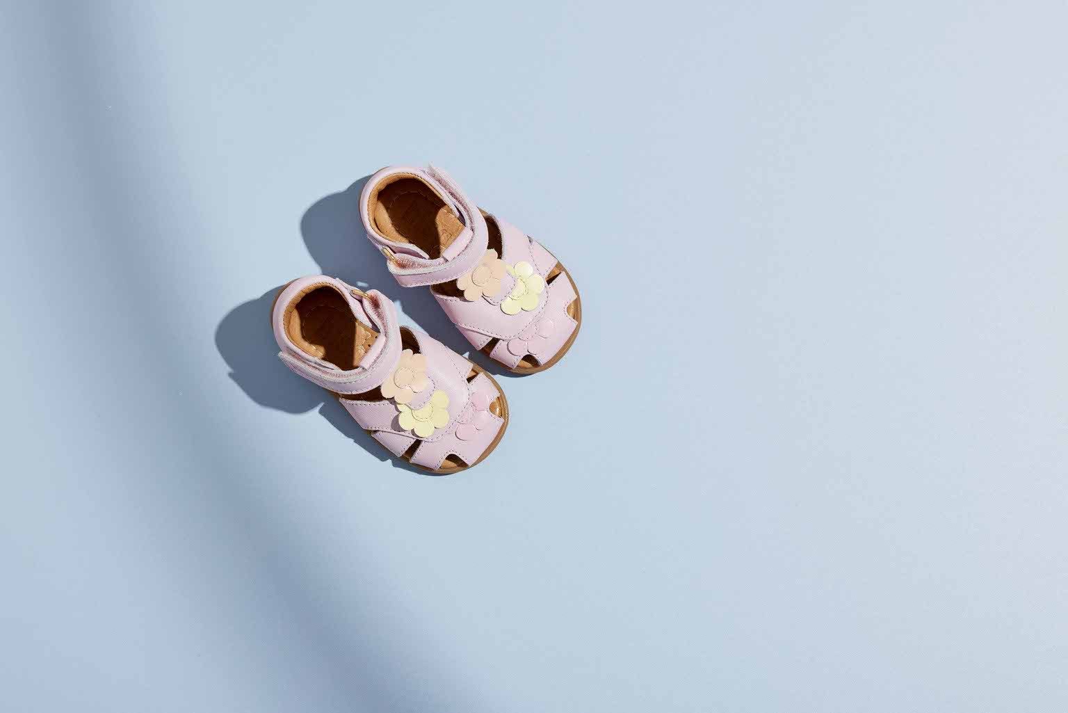 Bisgaard Sandalen Oline Breedte: normaal , babyschoen, feestdagsschoen met klittenband, maat sjabloon te downloaden
