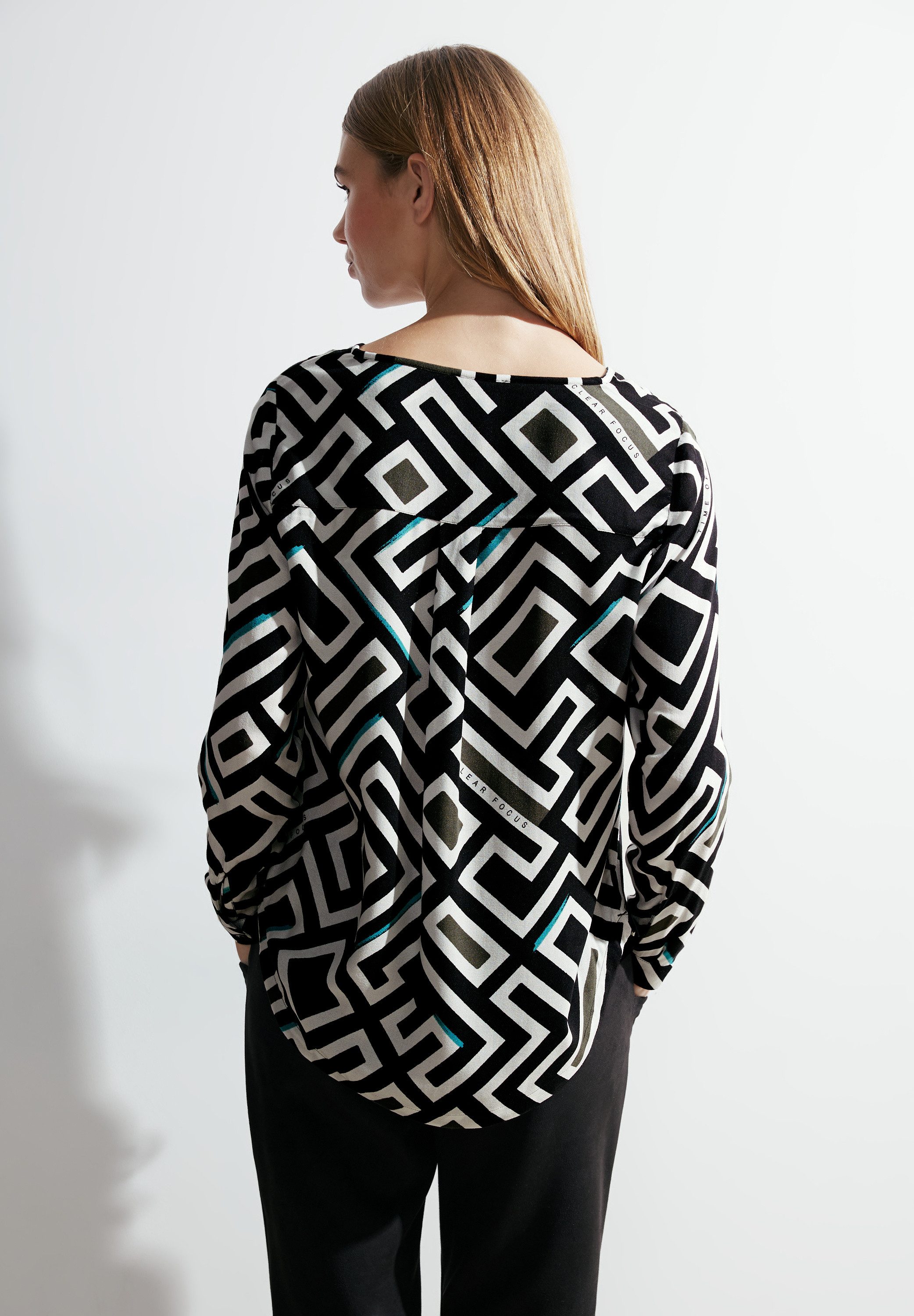 Cecil Blouse met lange mouwen met all-over print