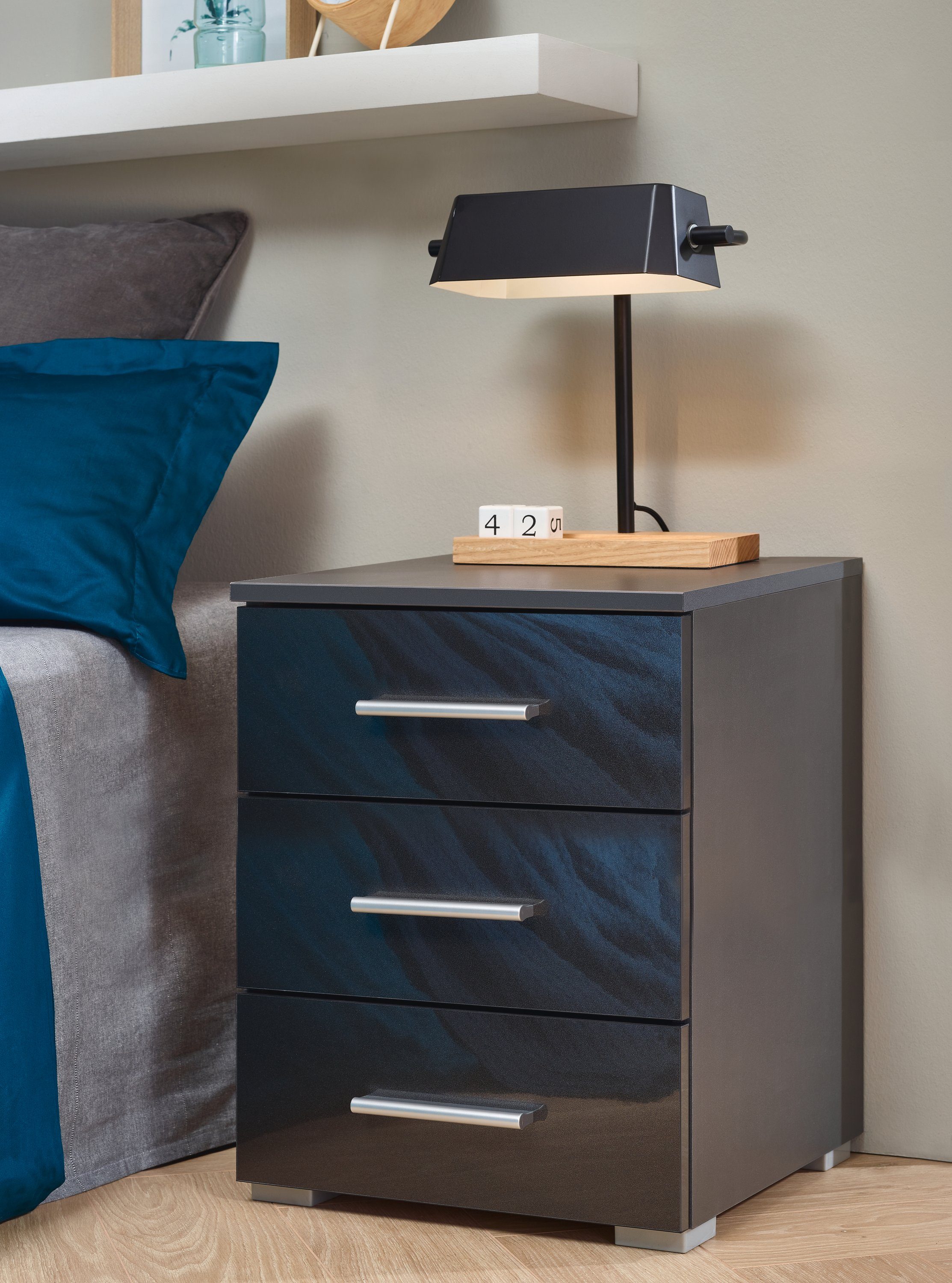 rauch Nachtkastje Base set van 2, optioneel met modern hoogglanzend front (set)