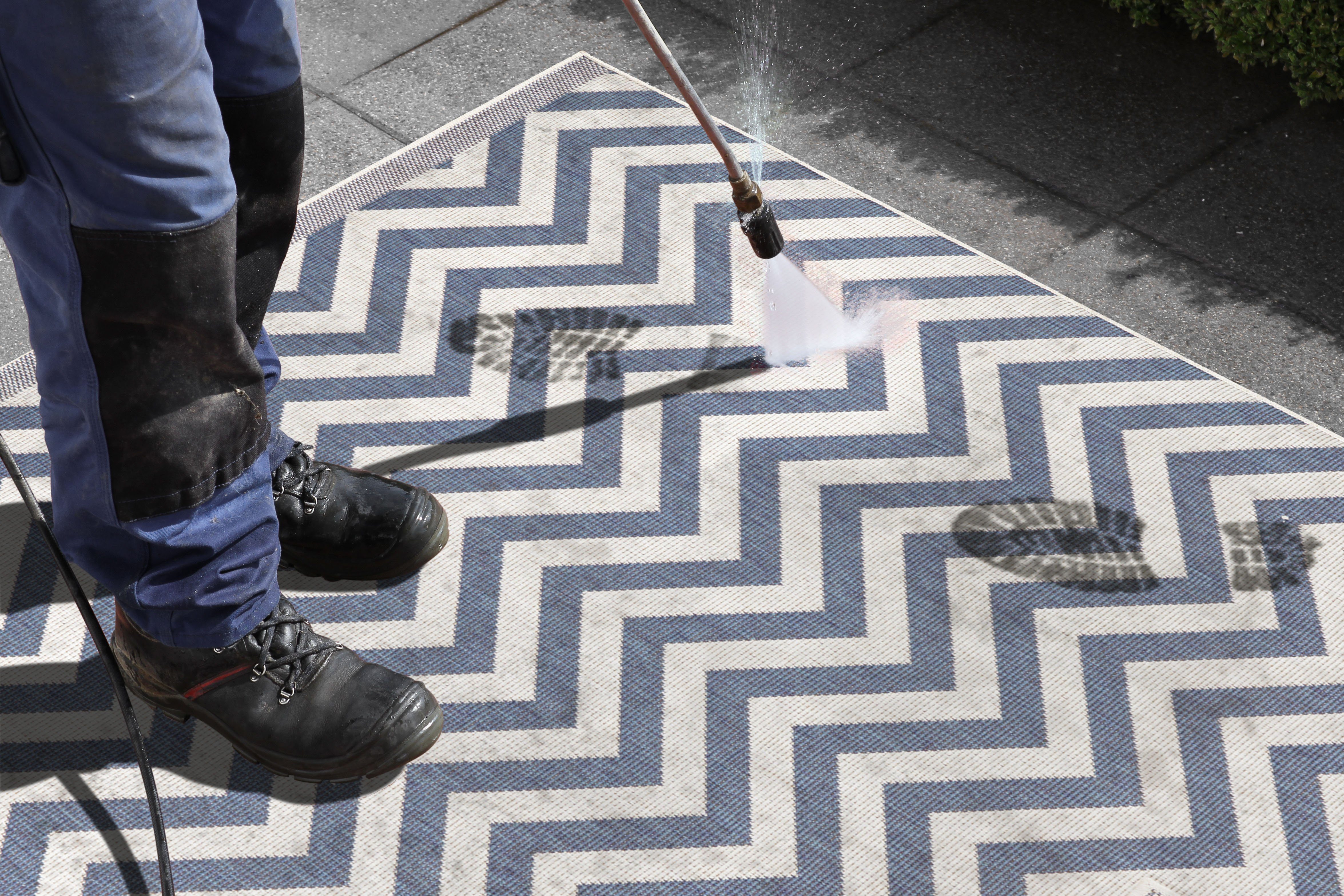 NORTHRUGS Vloerkleed Palma tweezijdig te gebruiken kleed Binnen- en buitengebruik, weerbestendig, balkon, loper, woonkamer, waterbestendig
