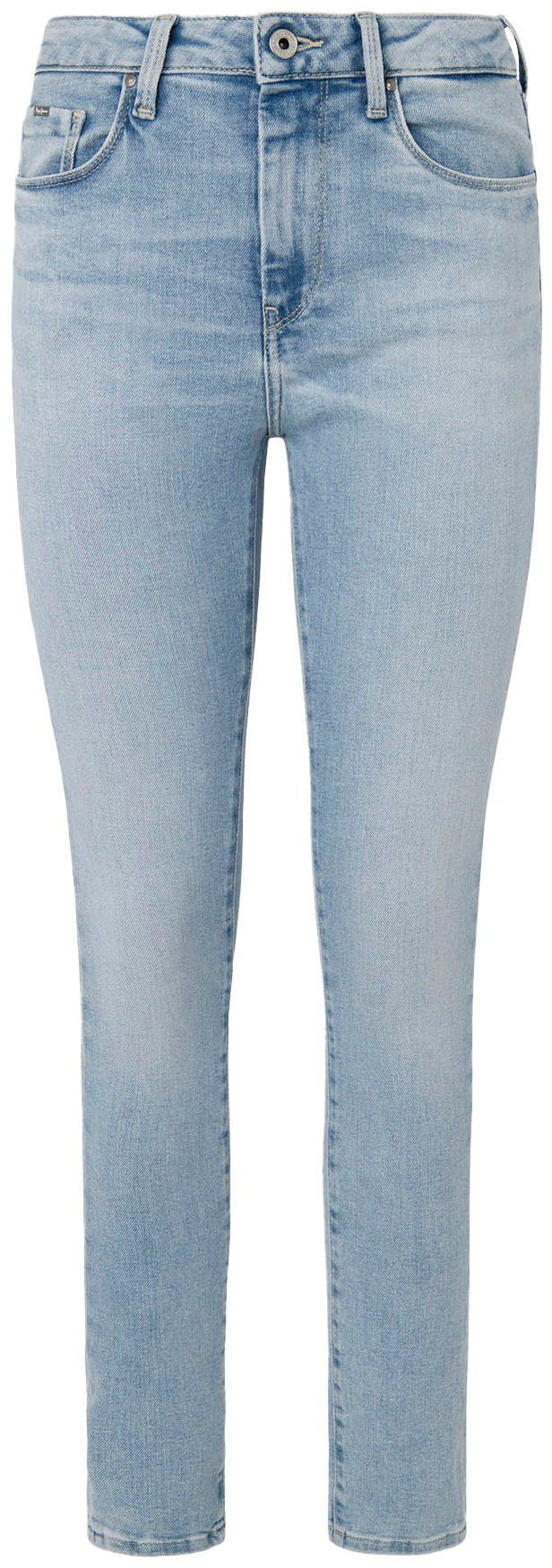 Pepe Jeans Skinny fit jeans in gebruikte look