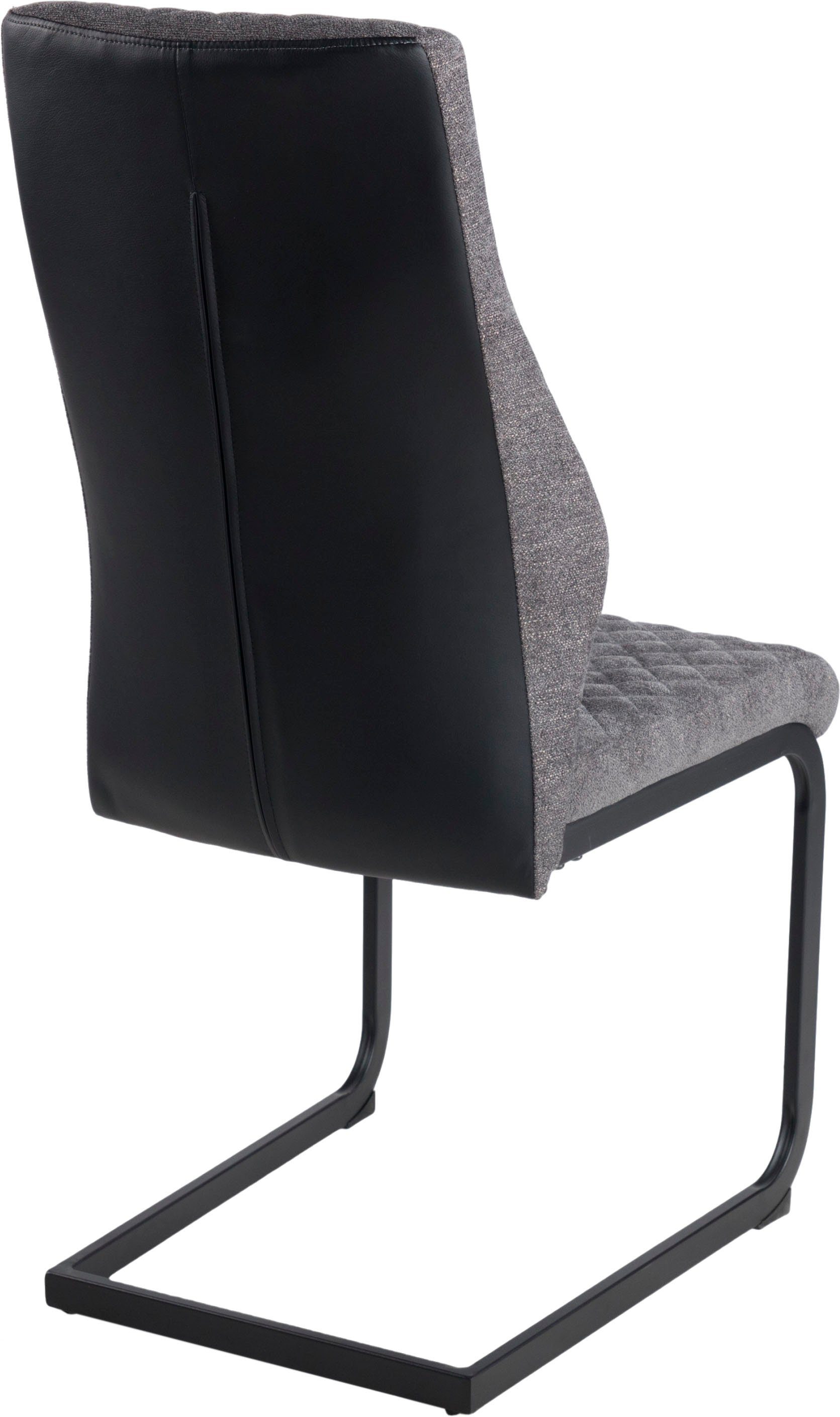 Duo Collection Vrijdragende stoel Kaila sledestoel, set van 4 robuuste bekleding, glijders voor de veiligheid, tot 110 kg belastbaar (set, 4 stuks)