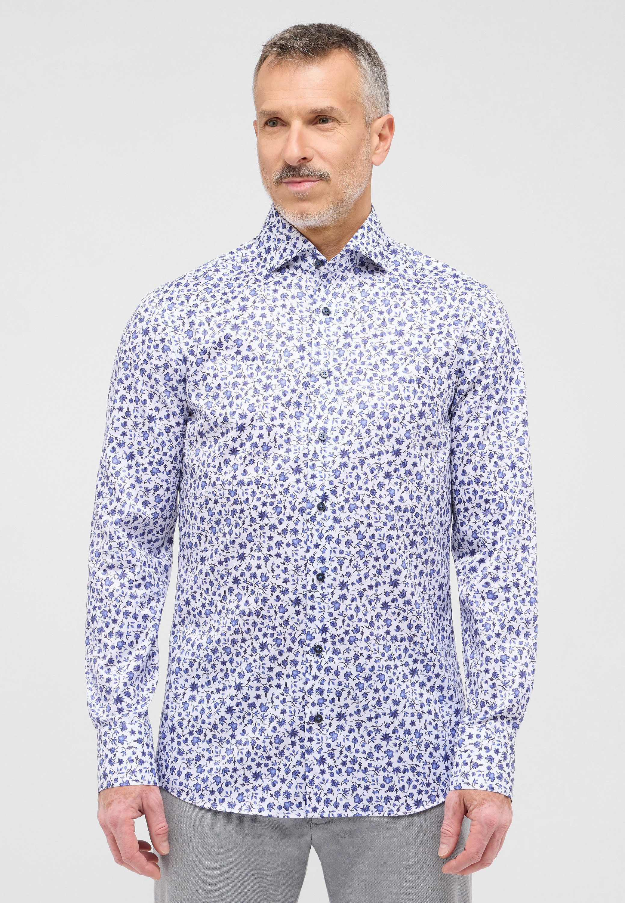 Eterna Overhemd met lange mouwen Slim fit
