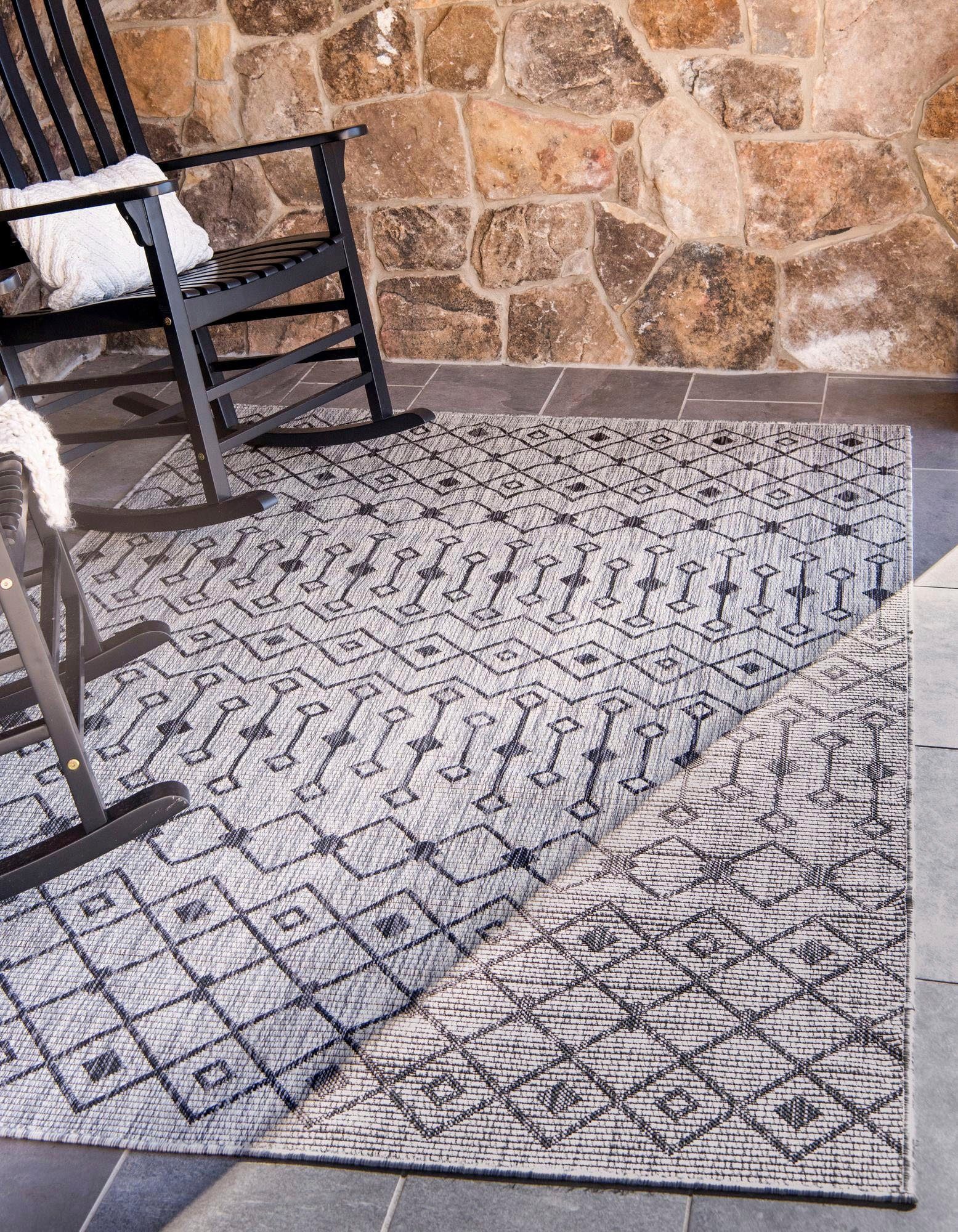 Myflair Möbel & Accessoires Vloerkleed Buiten kruisen voorraadopruiming Platweefsel, ruitmotief, geschikt voor binnen en buiten